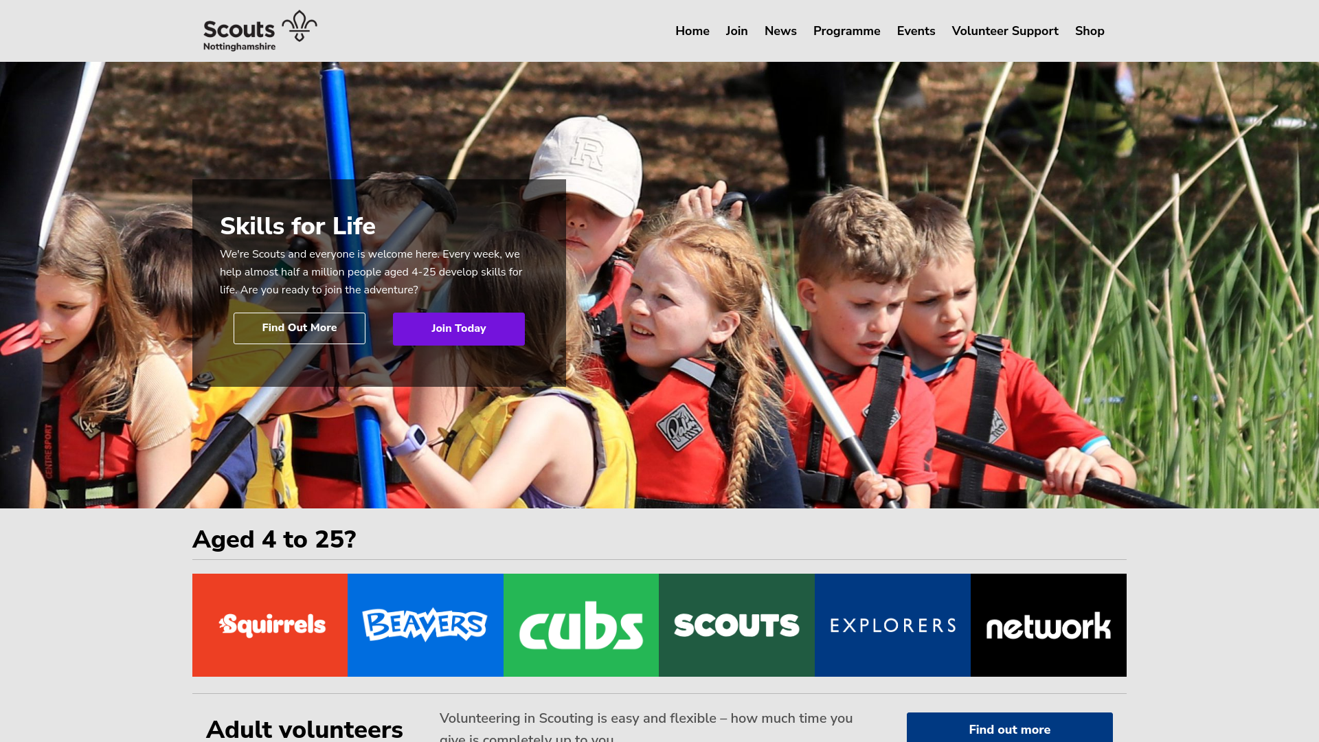 Website screenshot