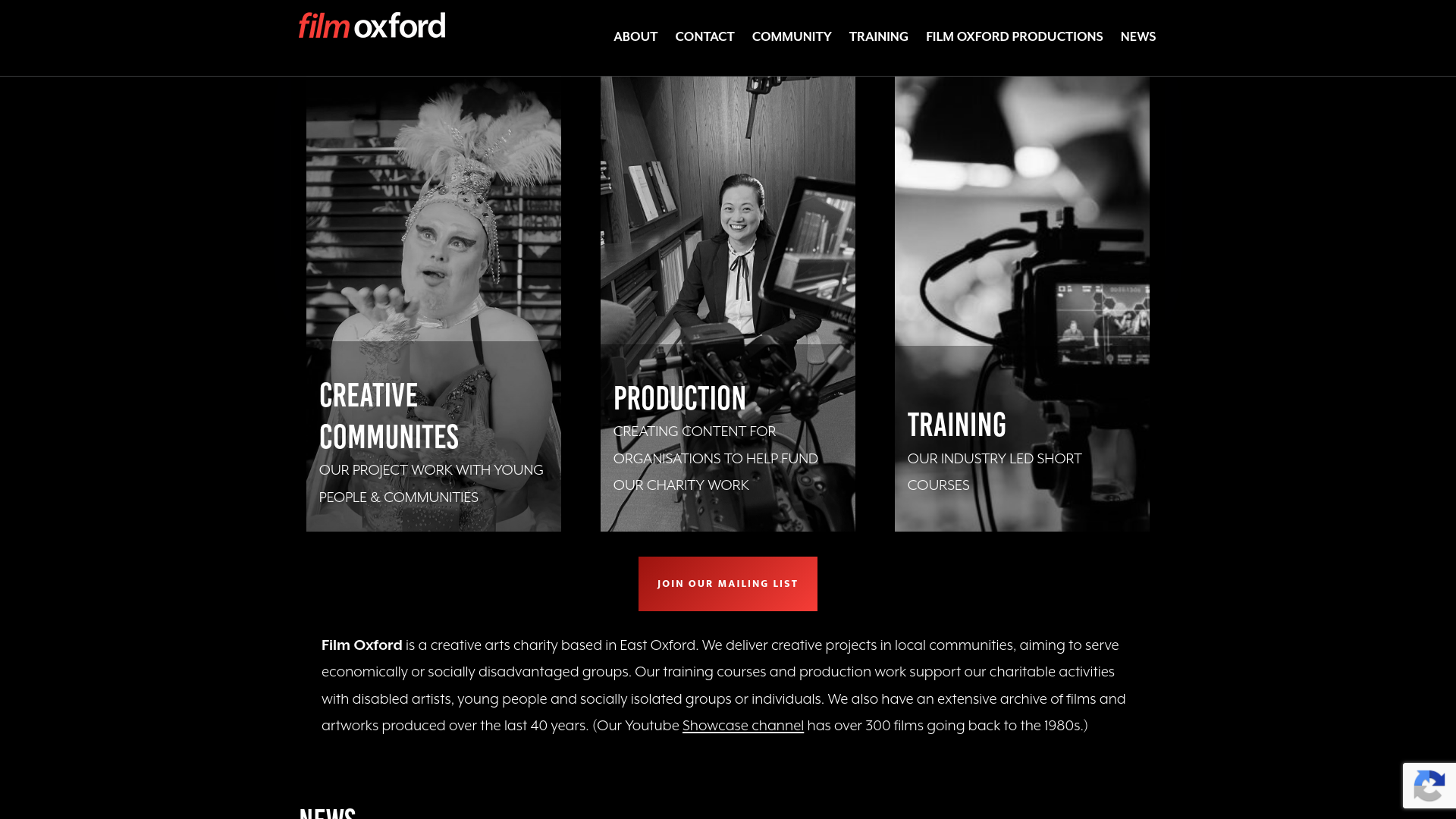 Website screenshot