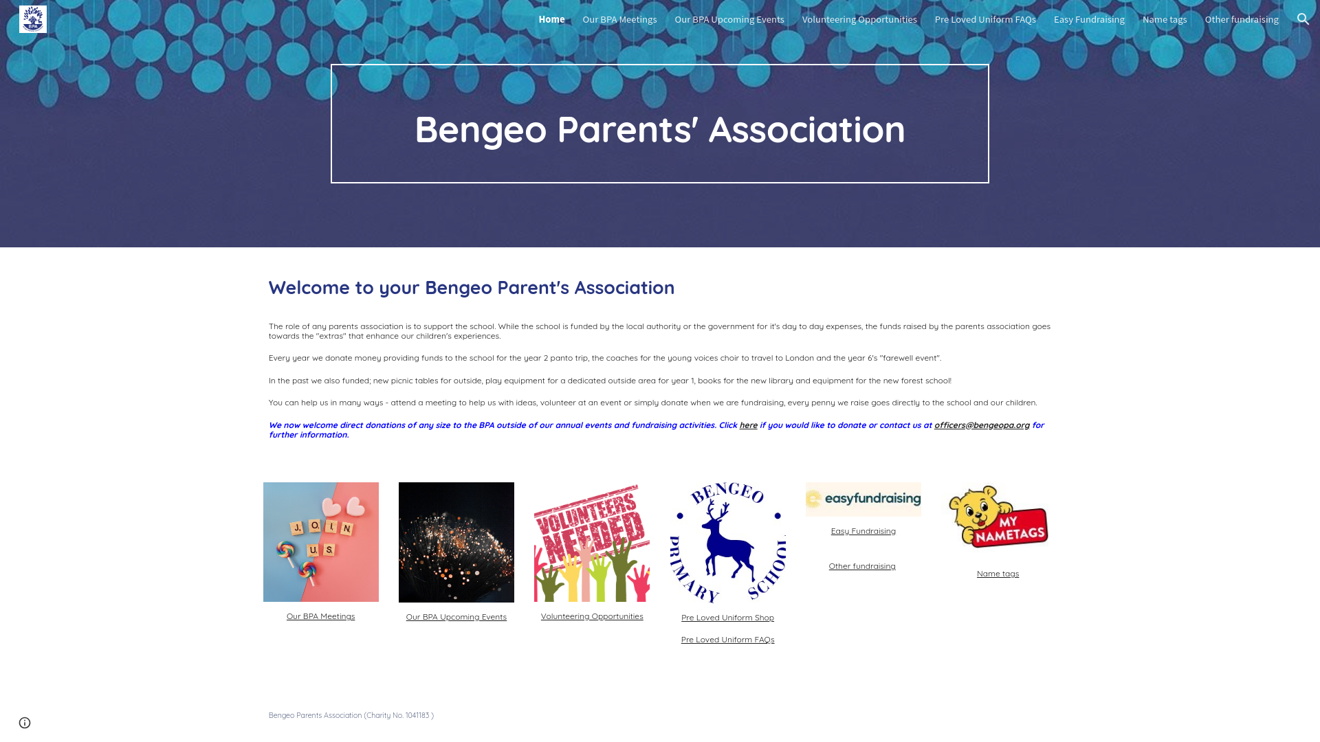 Website screenshot