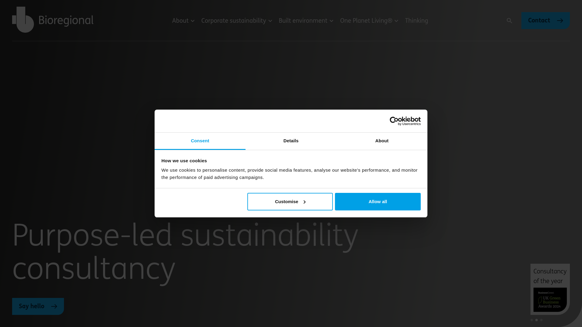 Website screenshot