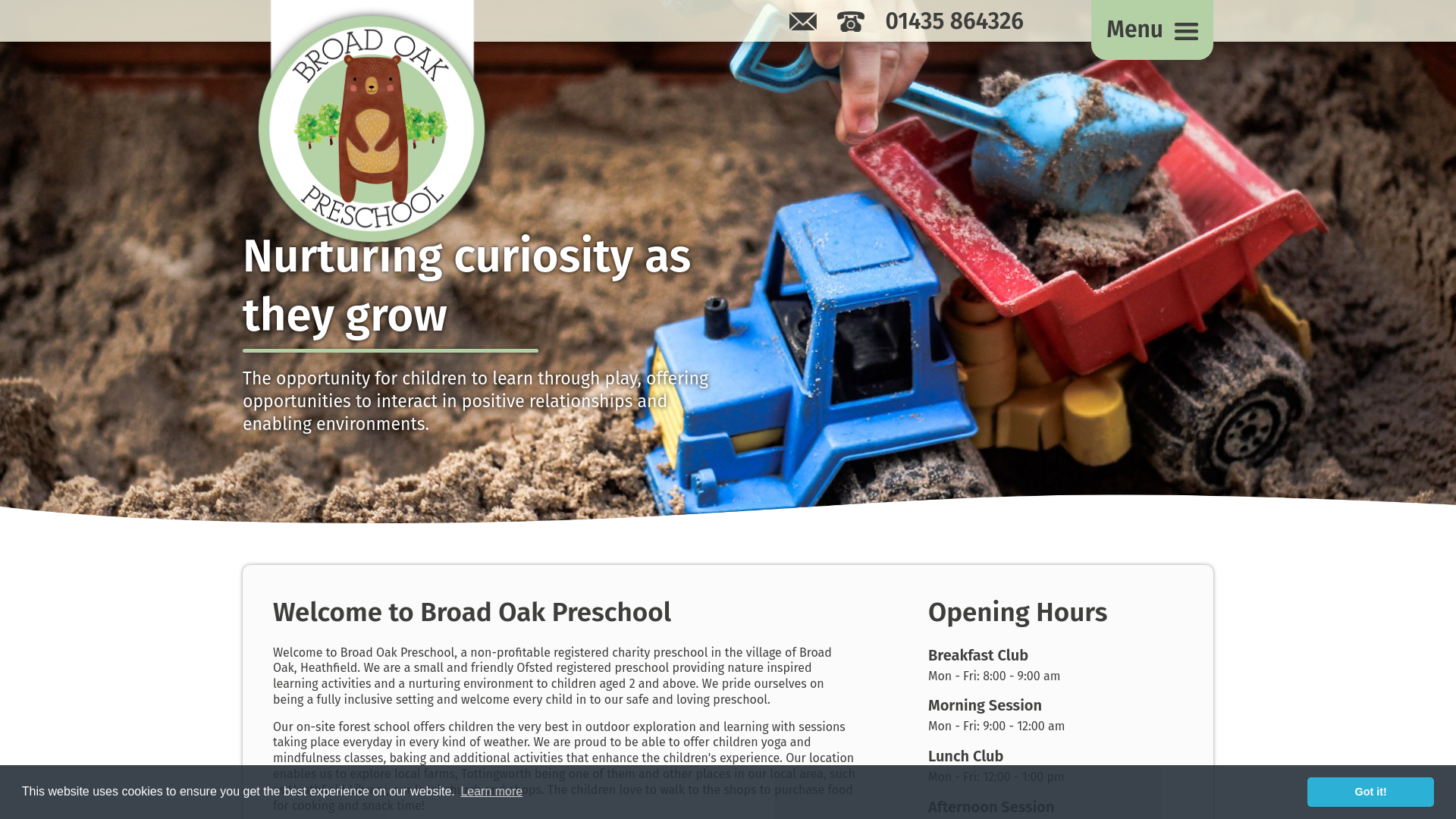 Website screenshot