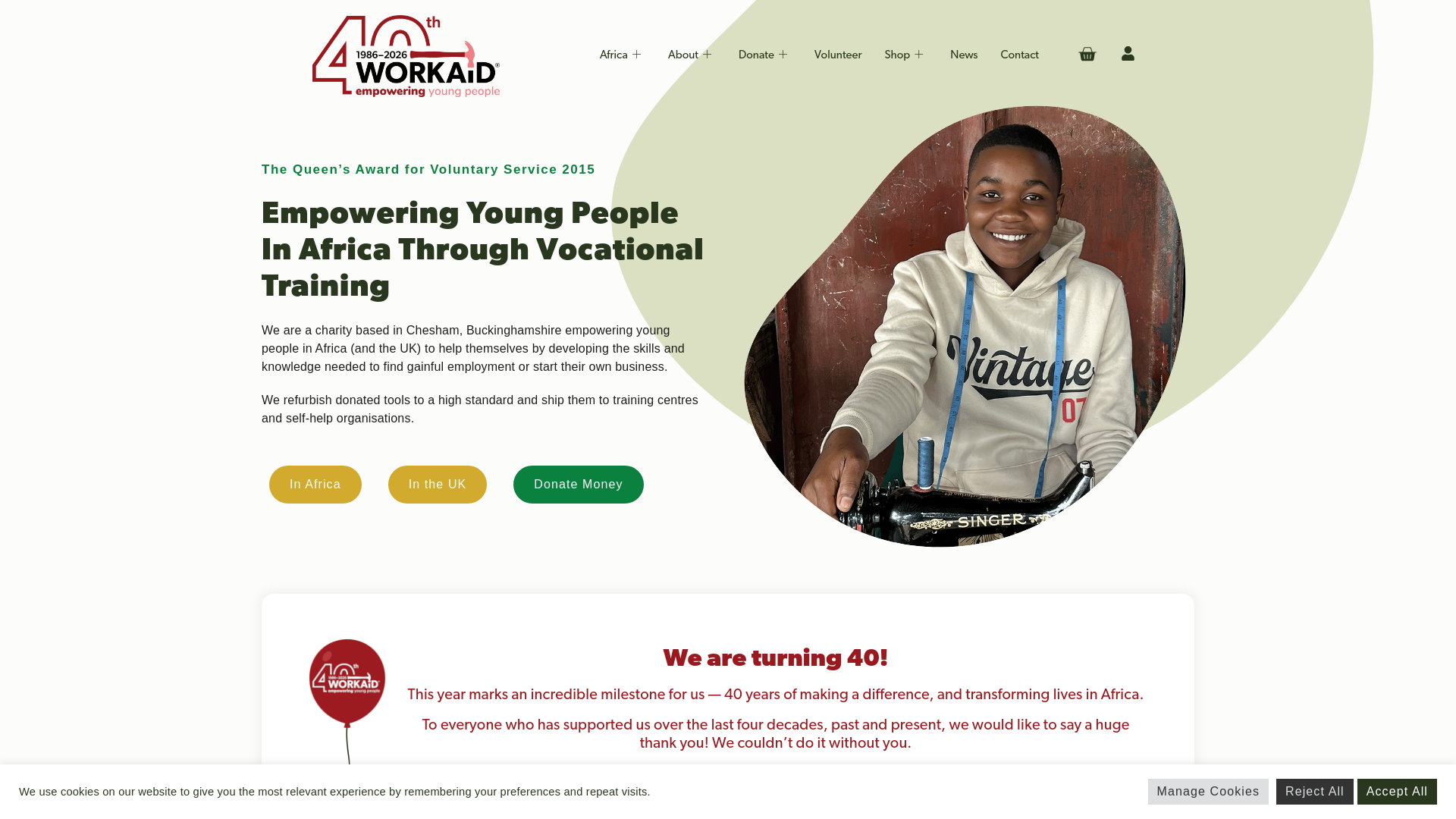Website screenshot