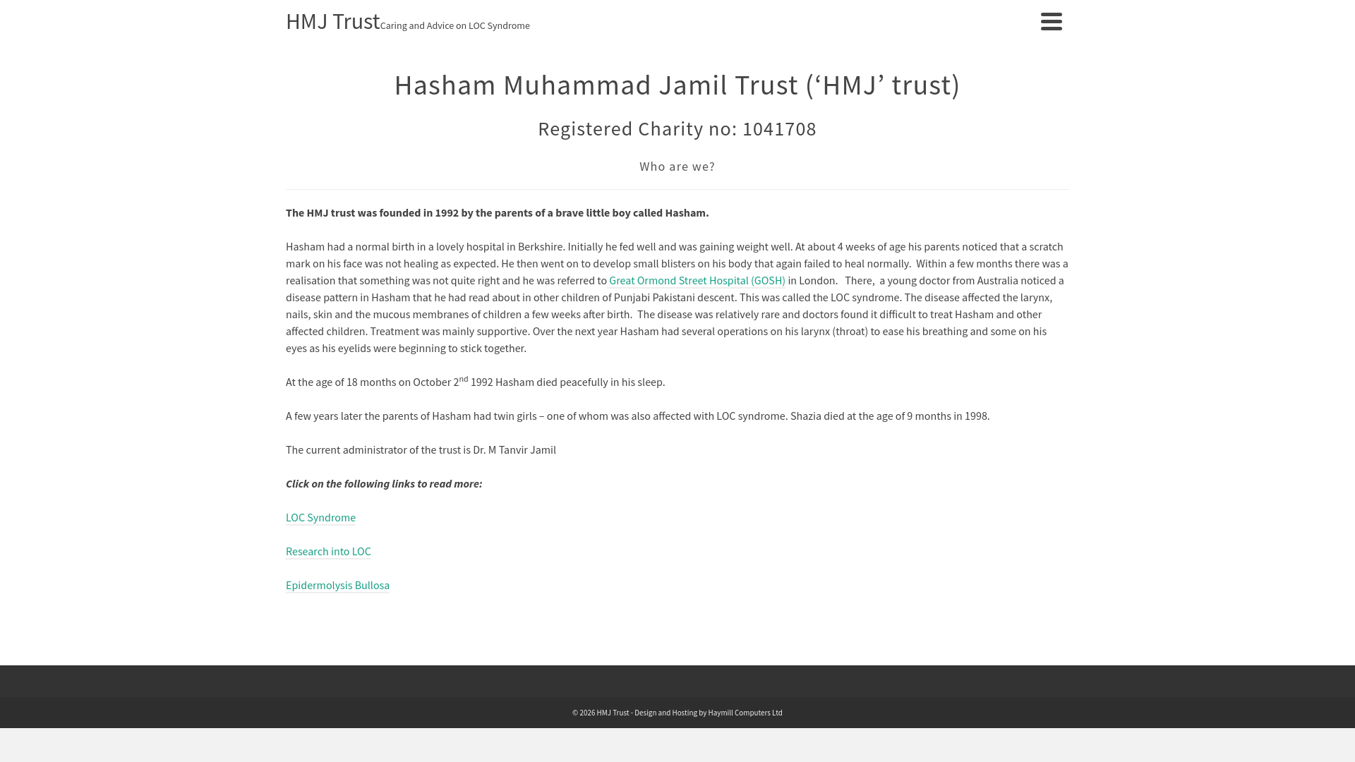 Website screenshot