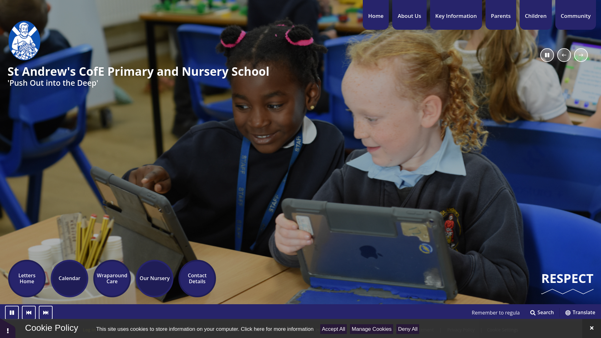 Website screenshot