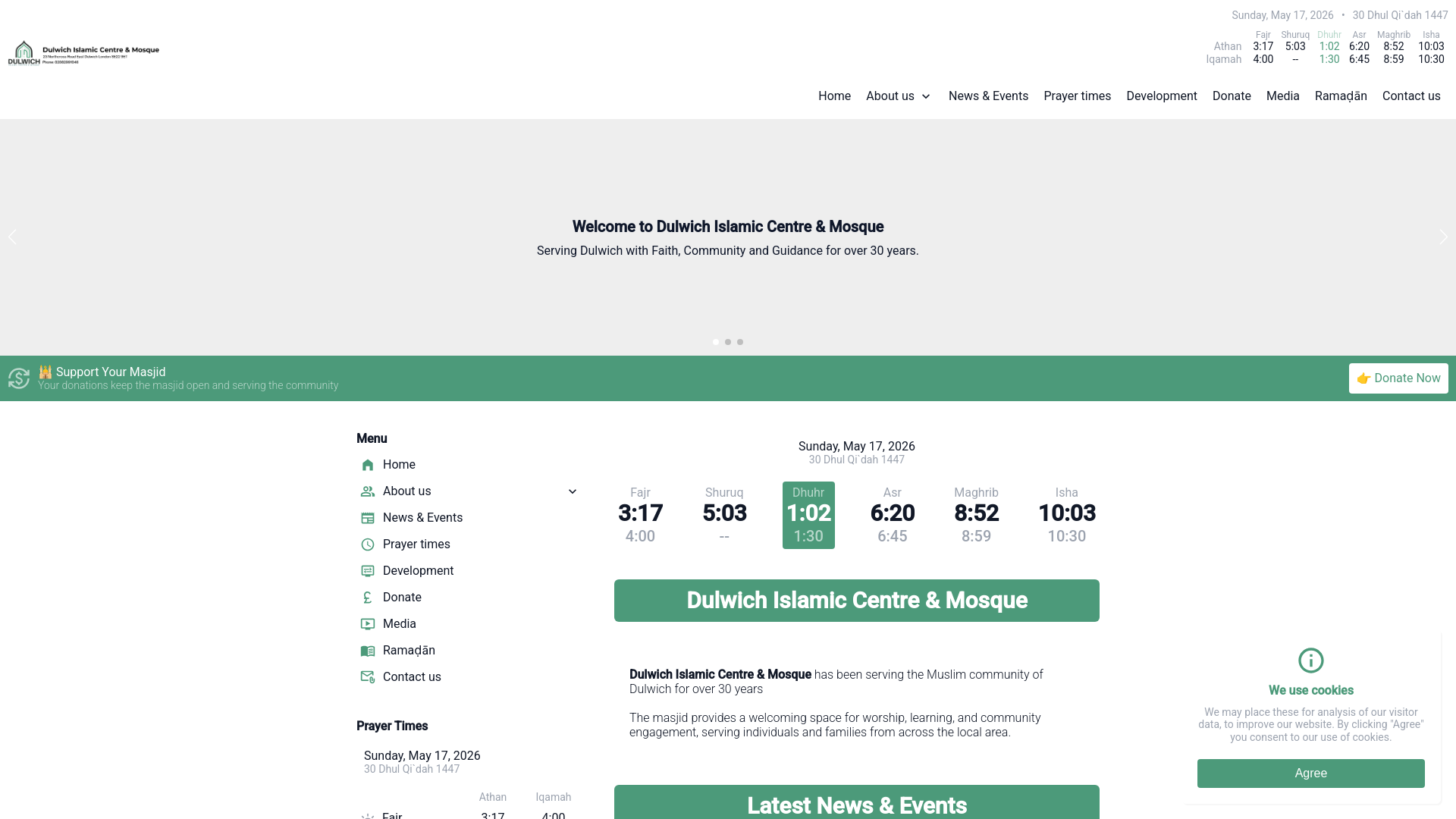 Website screenshot