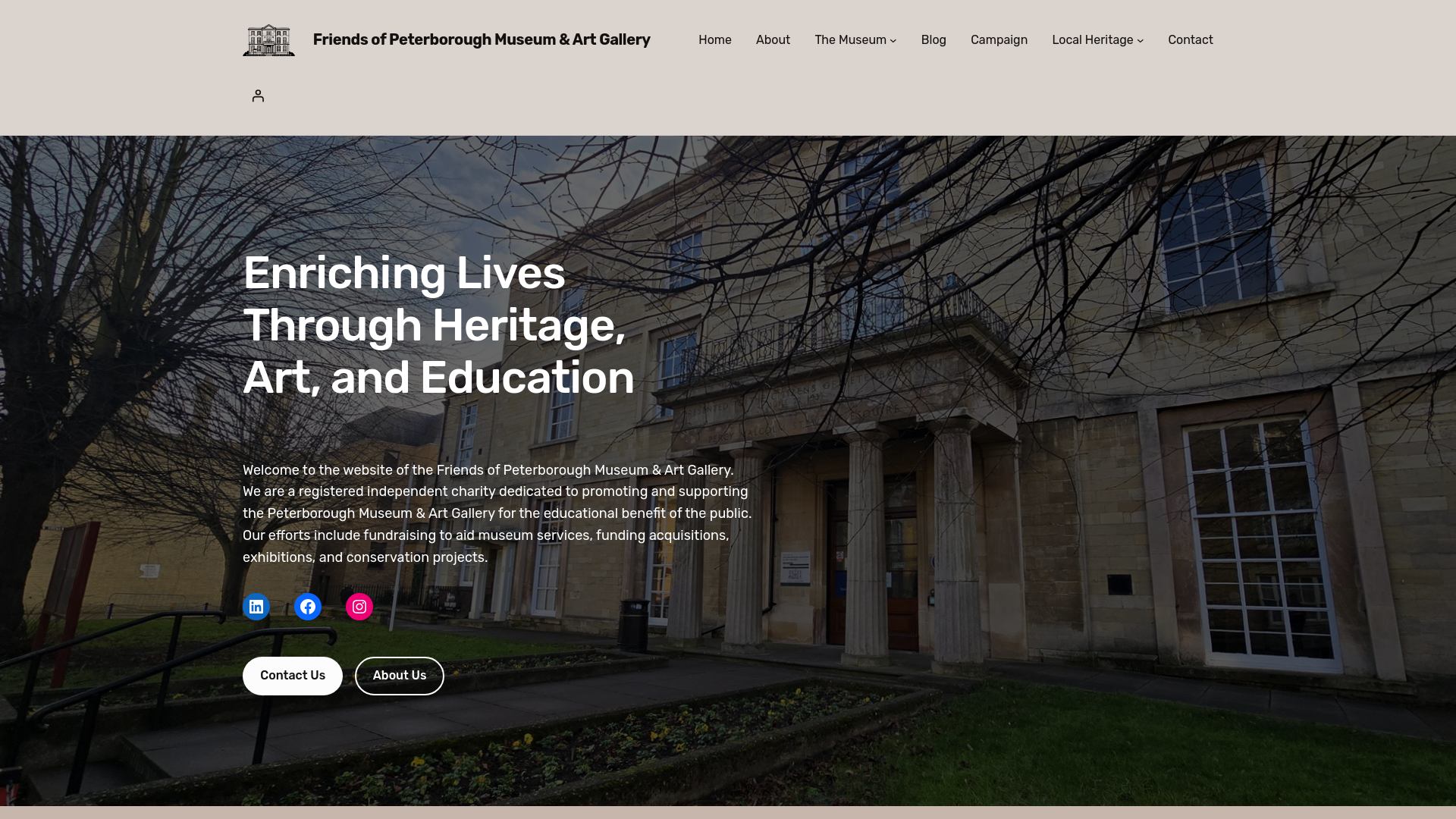 Website screenshot