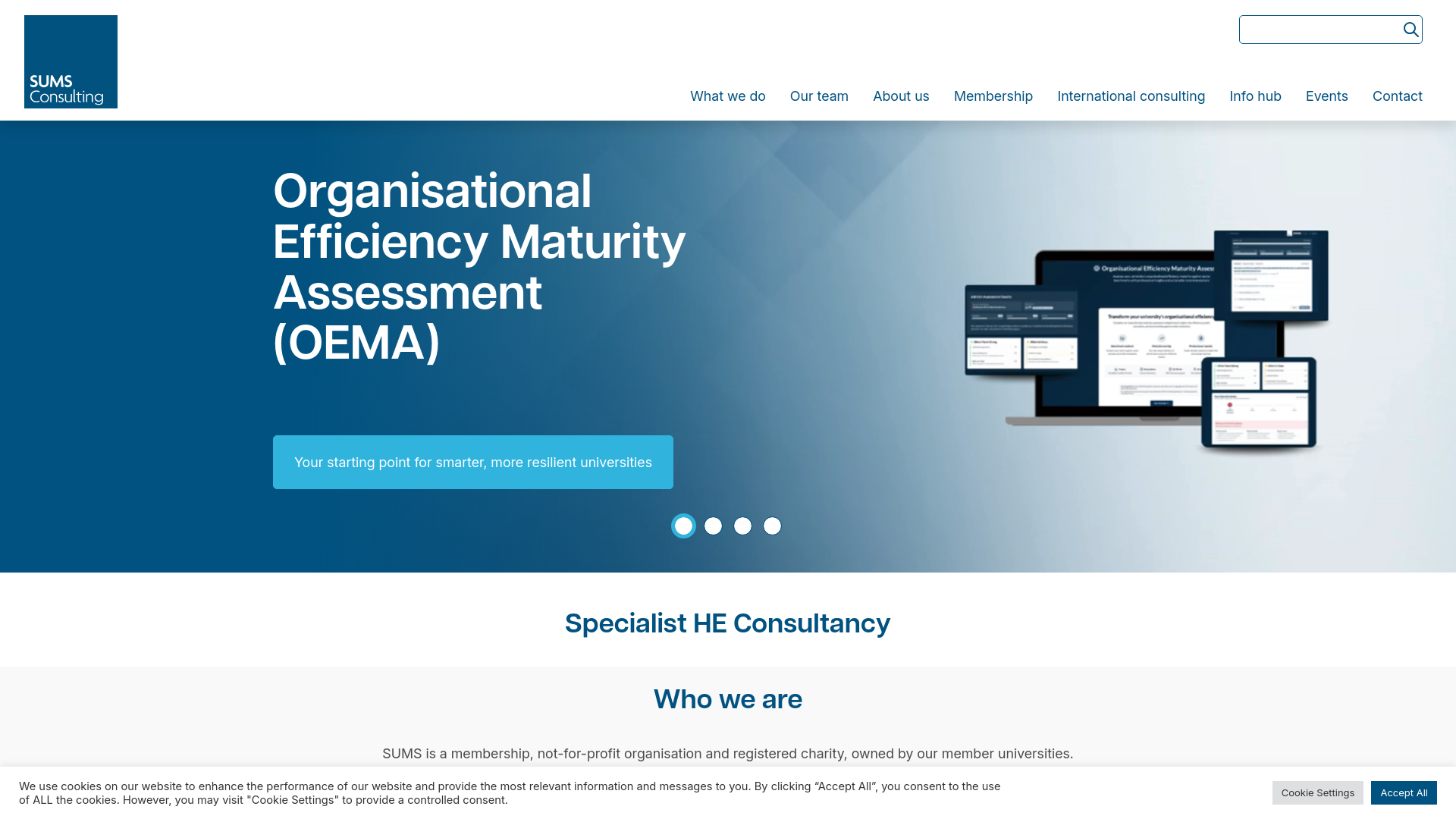 Website screenshot
