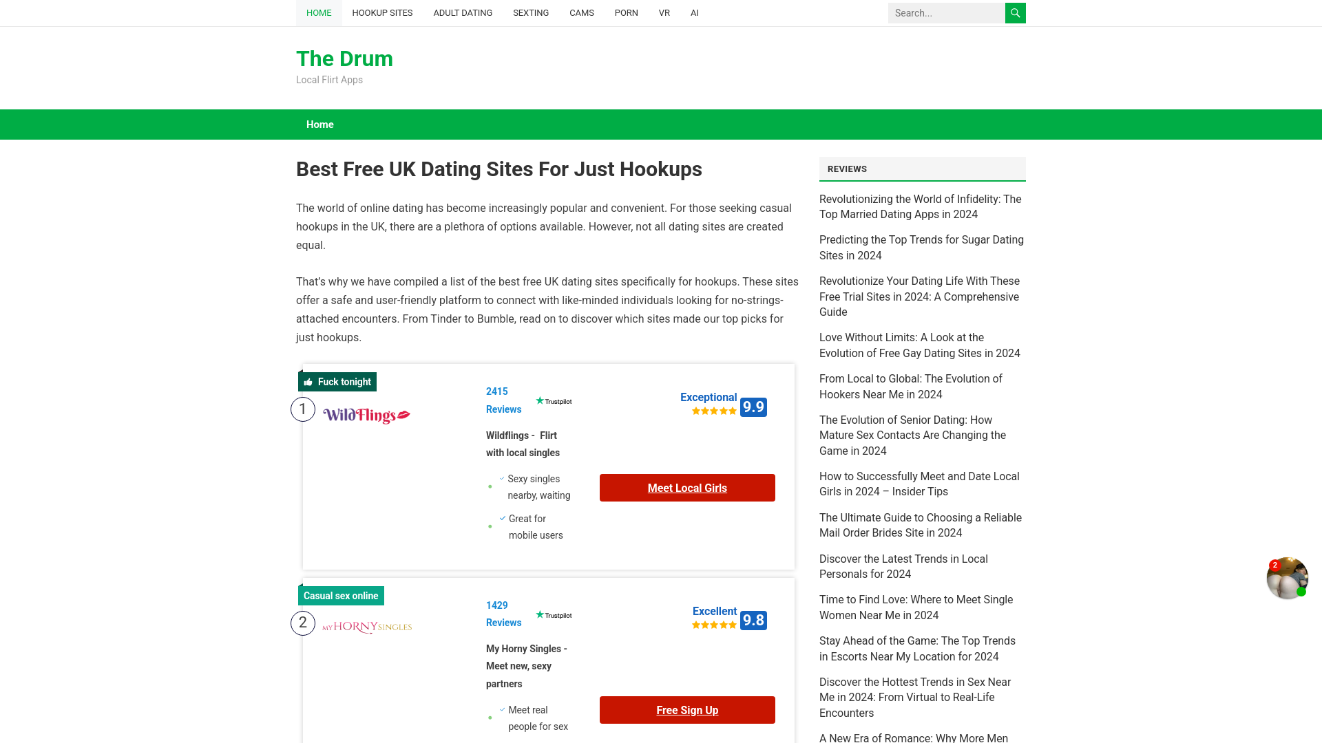 Website screenshot