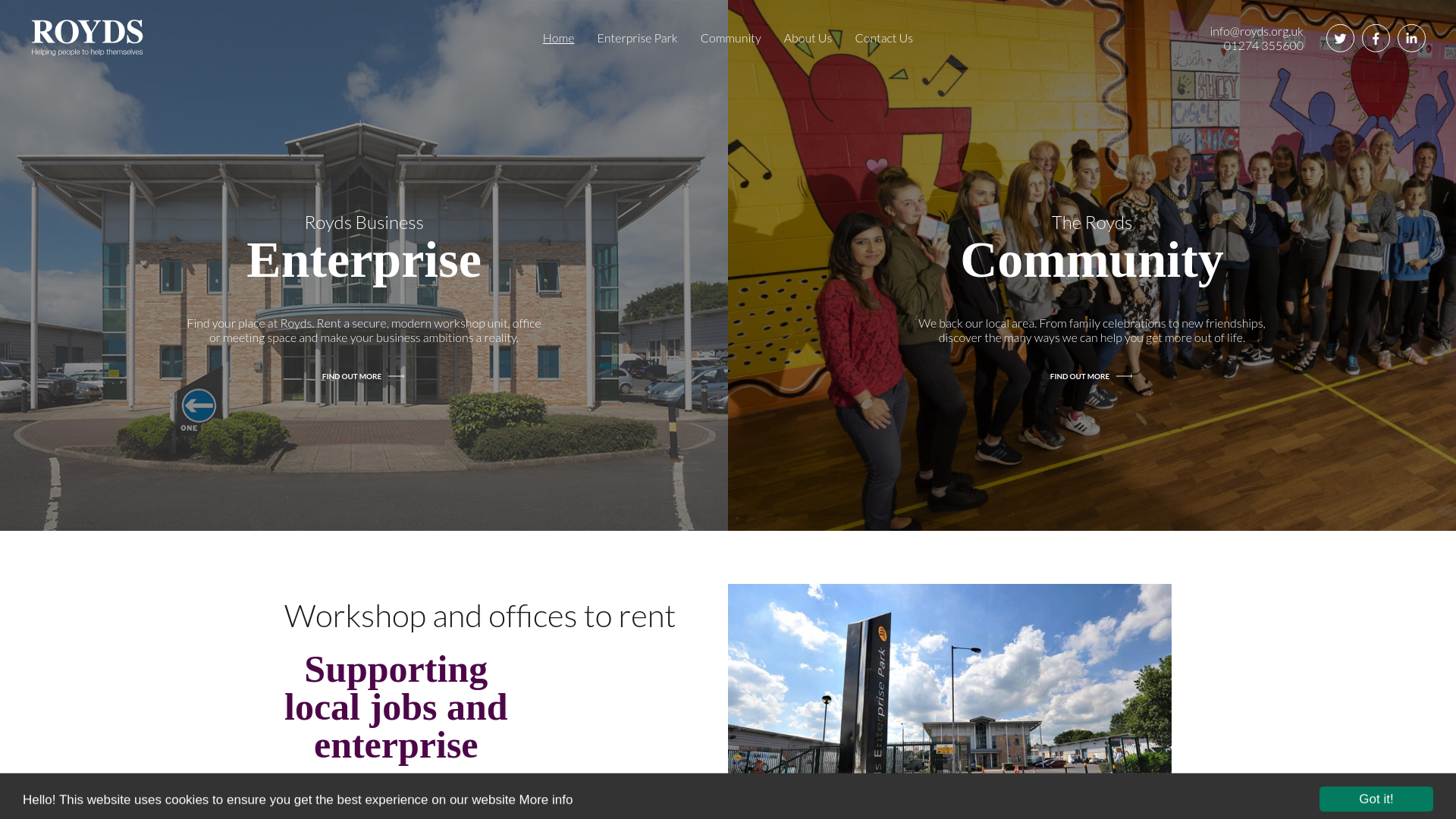 Website screenshot