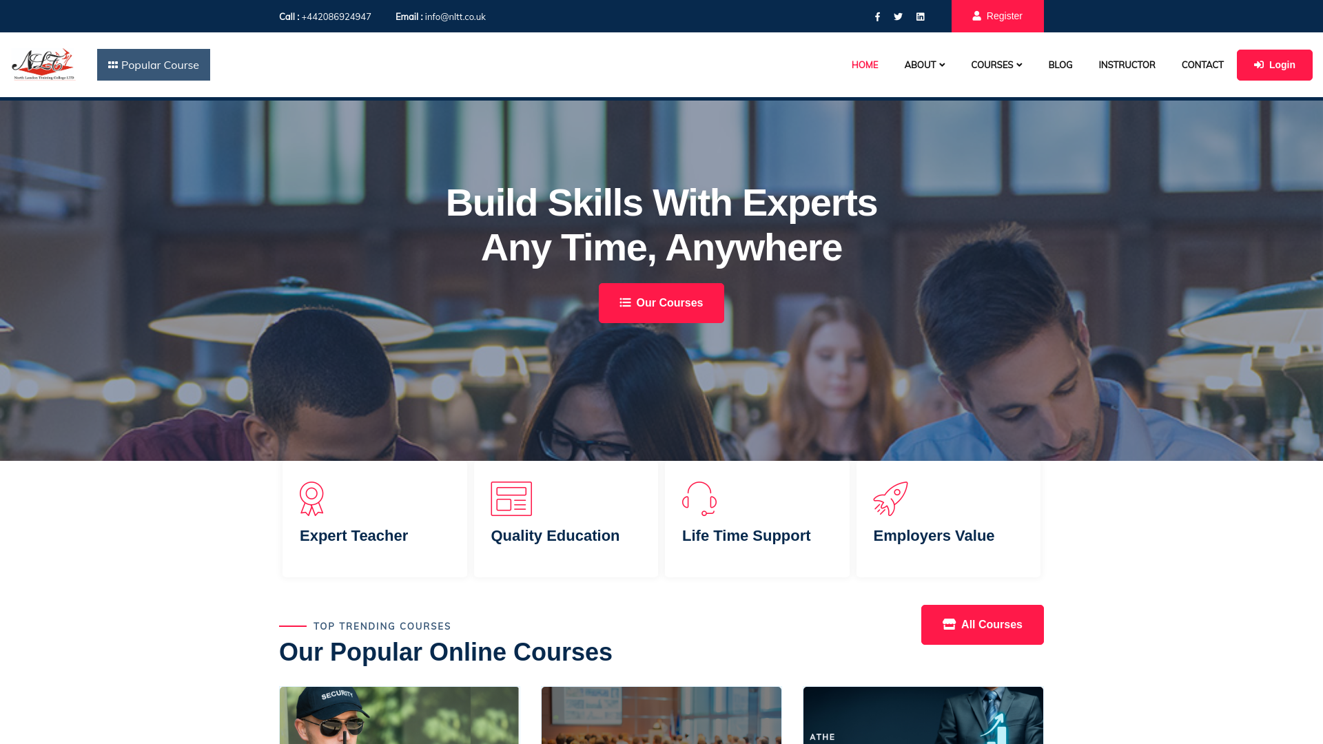 Website screenshot