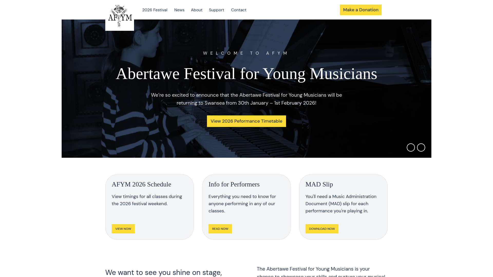 Website screenshot