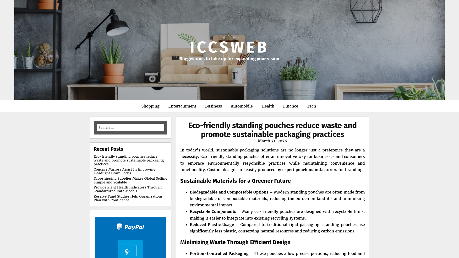 Website screenshot