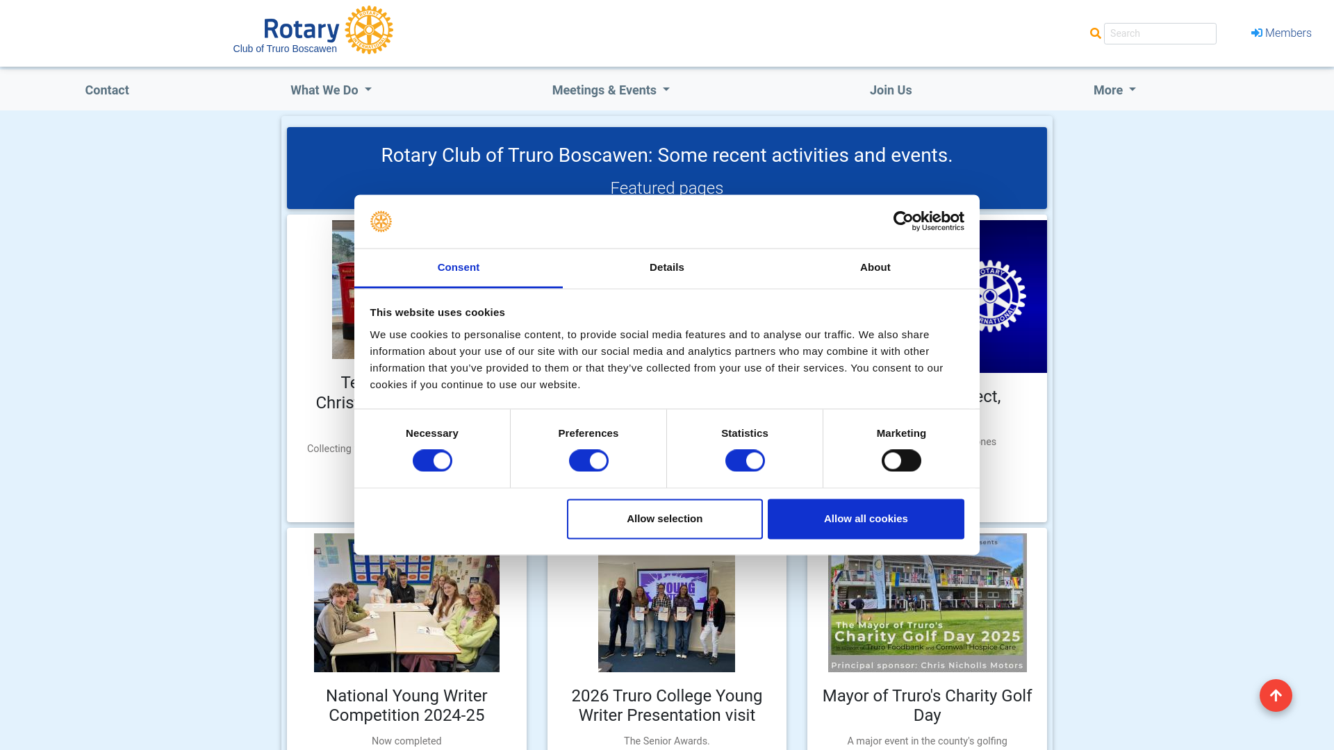 Website screenshot