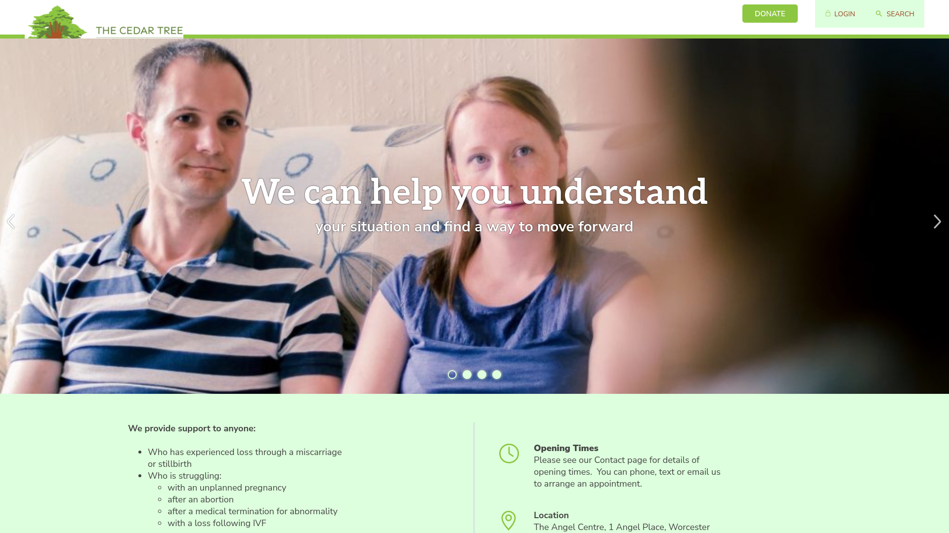 Website screenshot