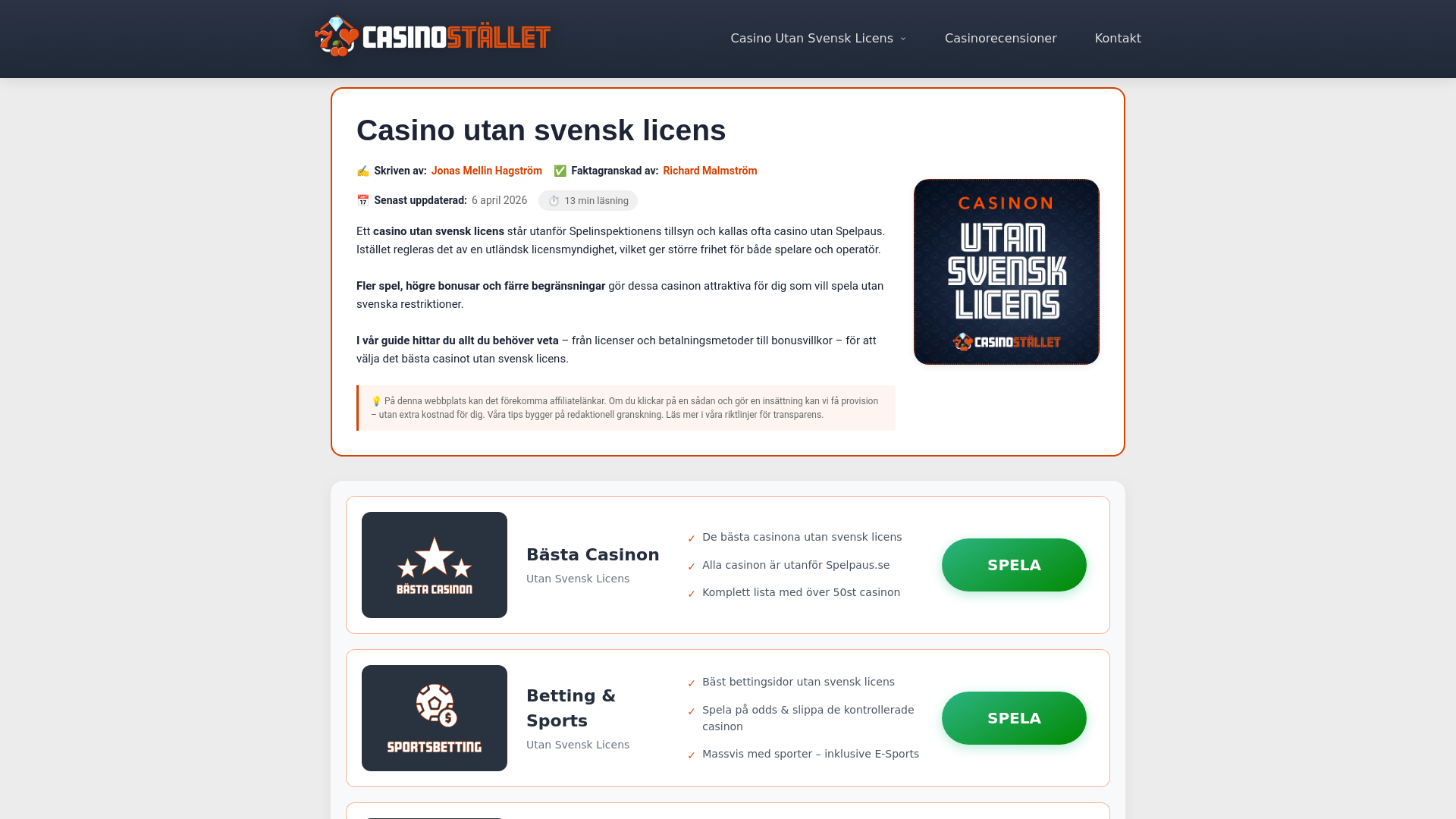 Website screenshot