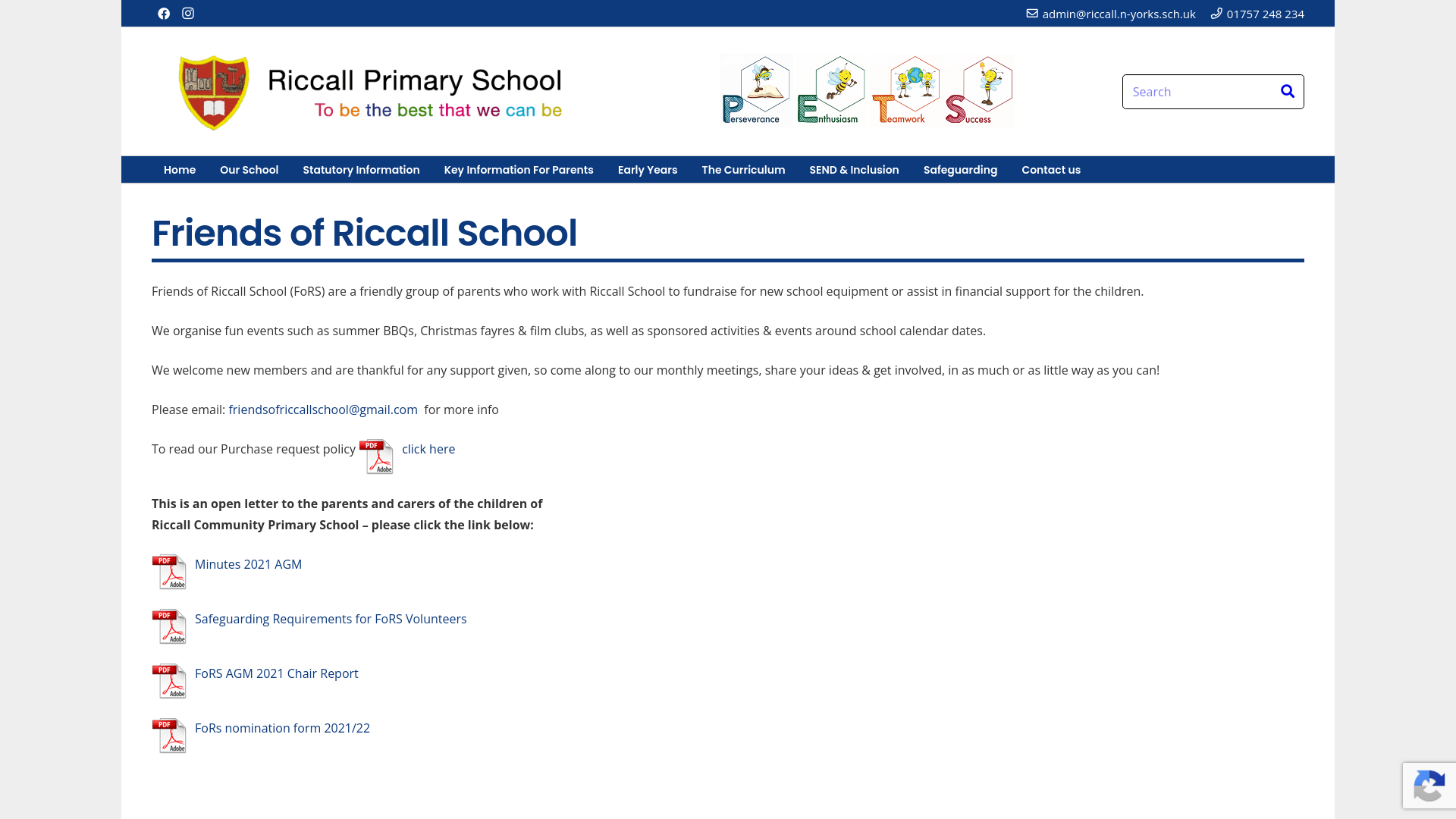 Website screenshot