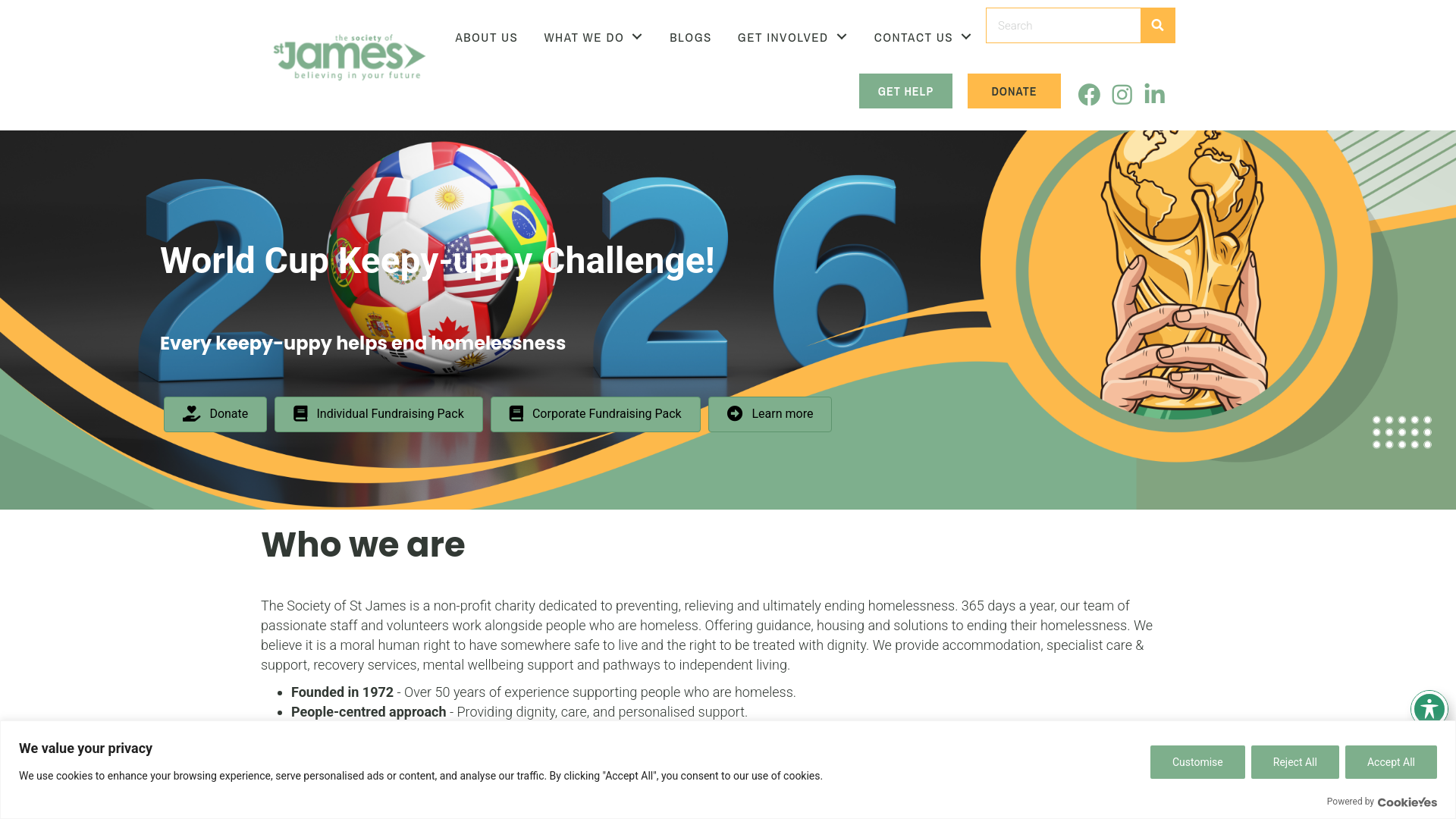 Website screenshot