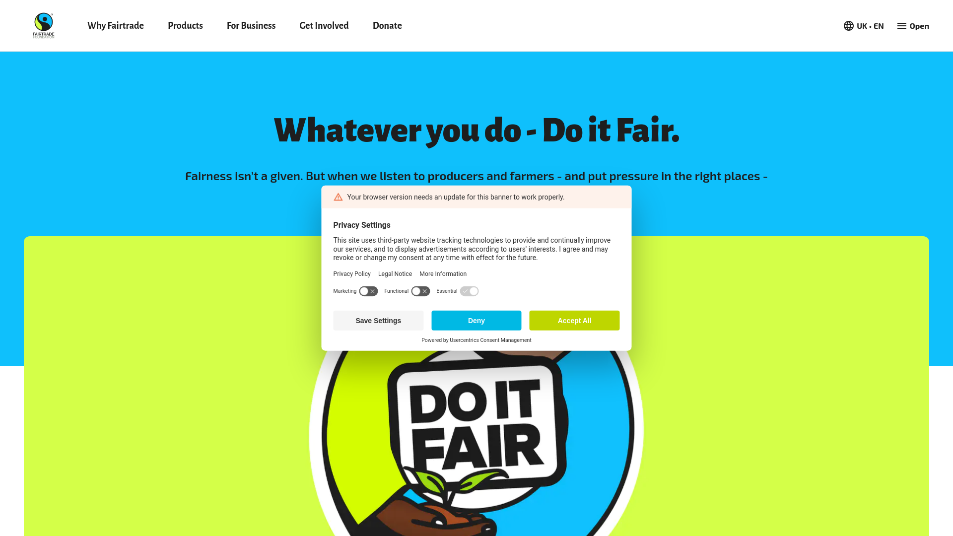 Website screenshot