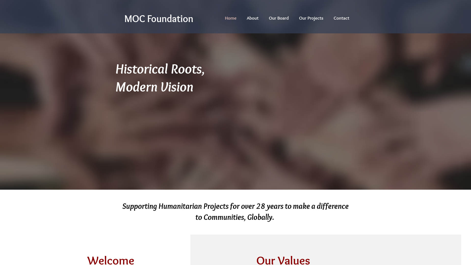 Website screenshot