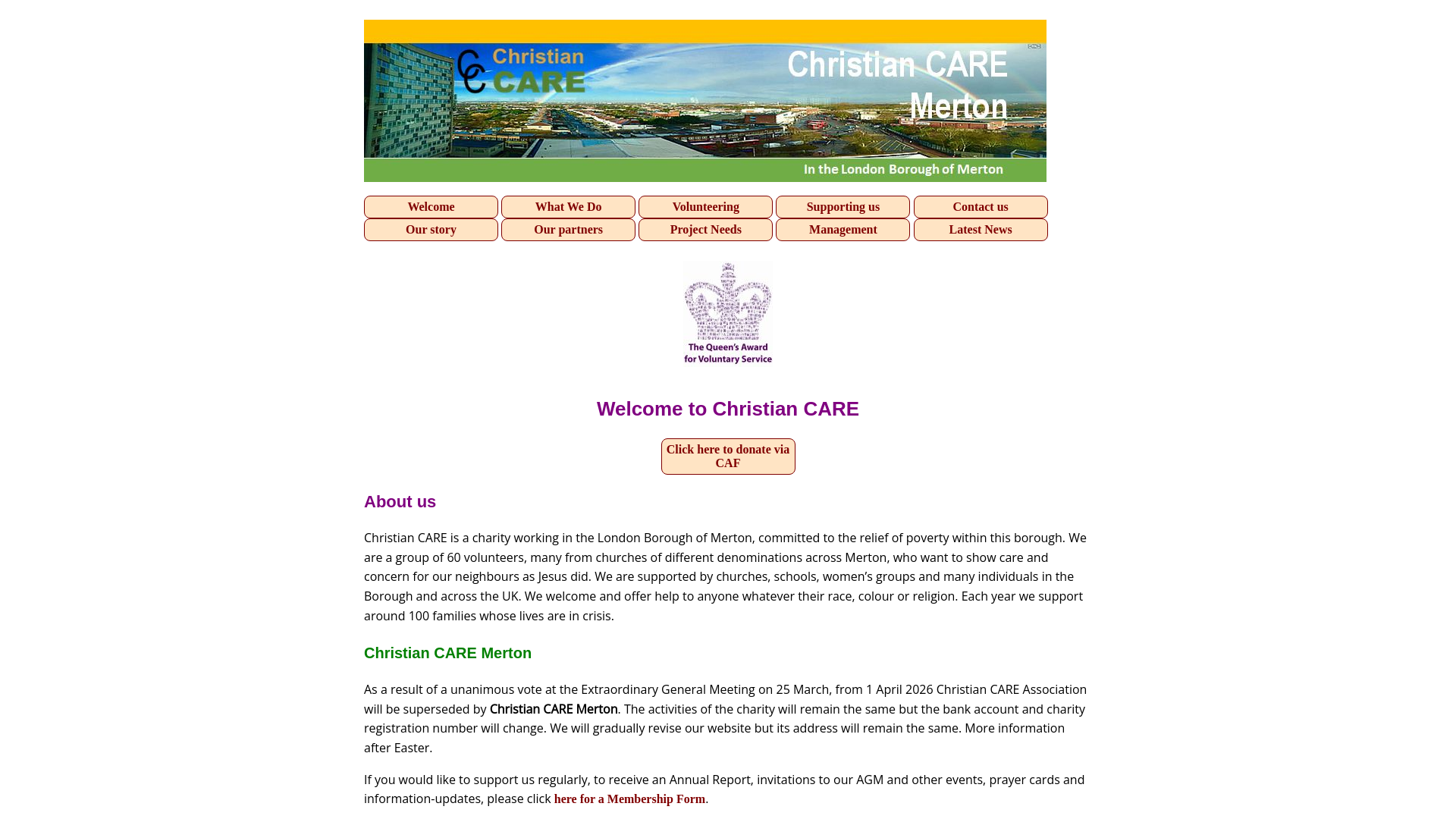 Website screenshot