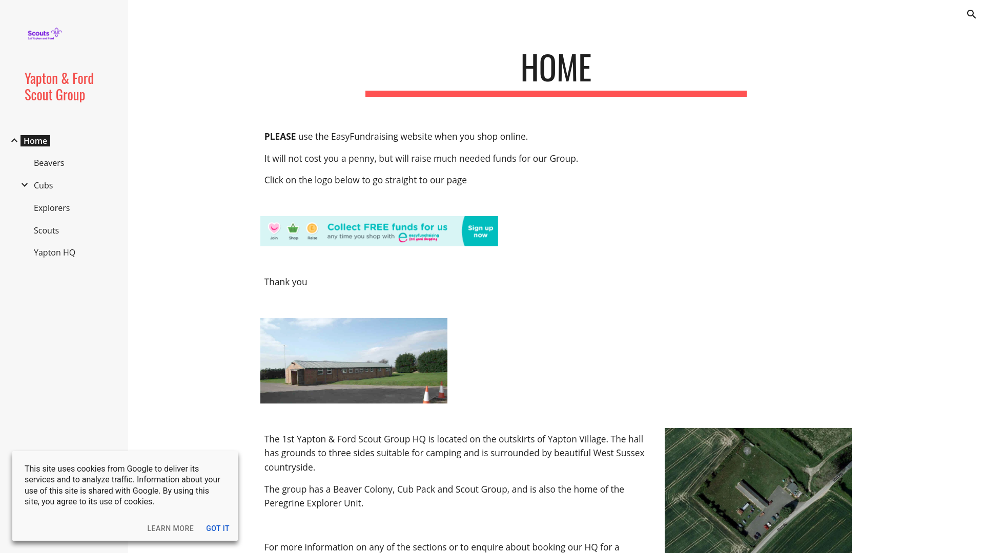 Website screenshot
