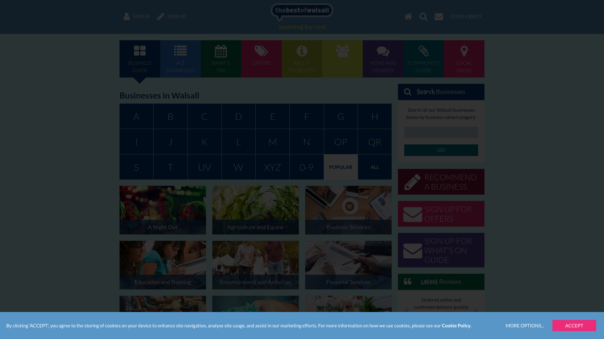 Website screenshot