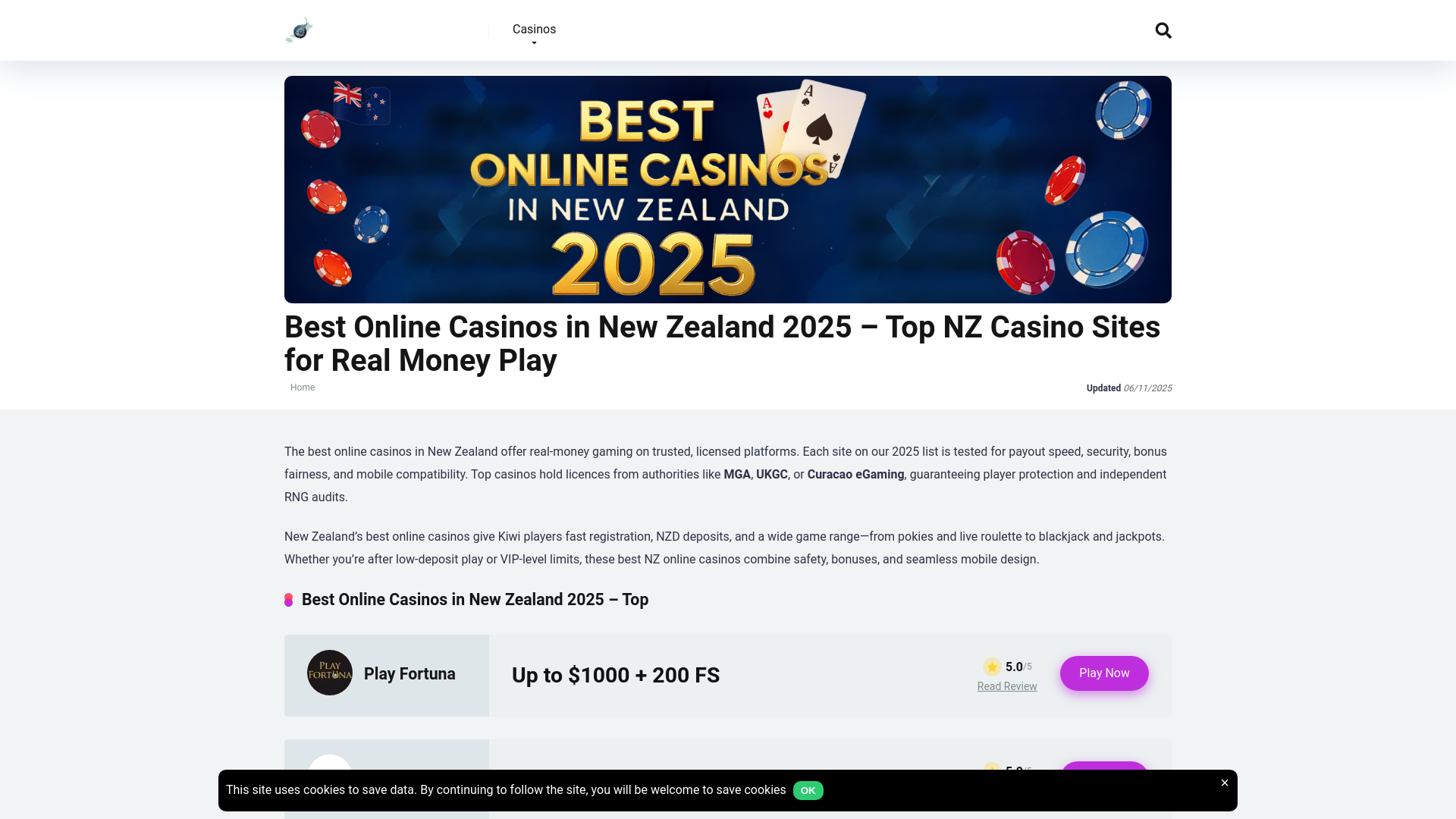 Website screenshot