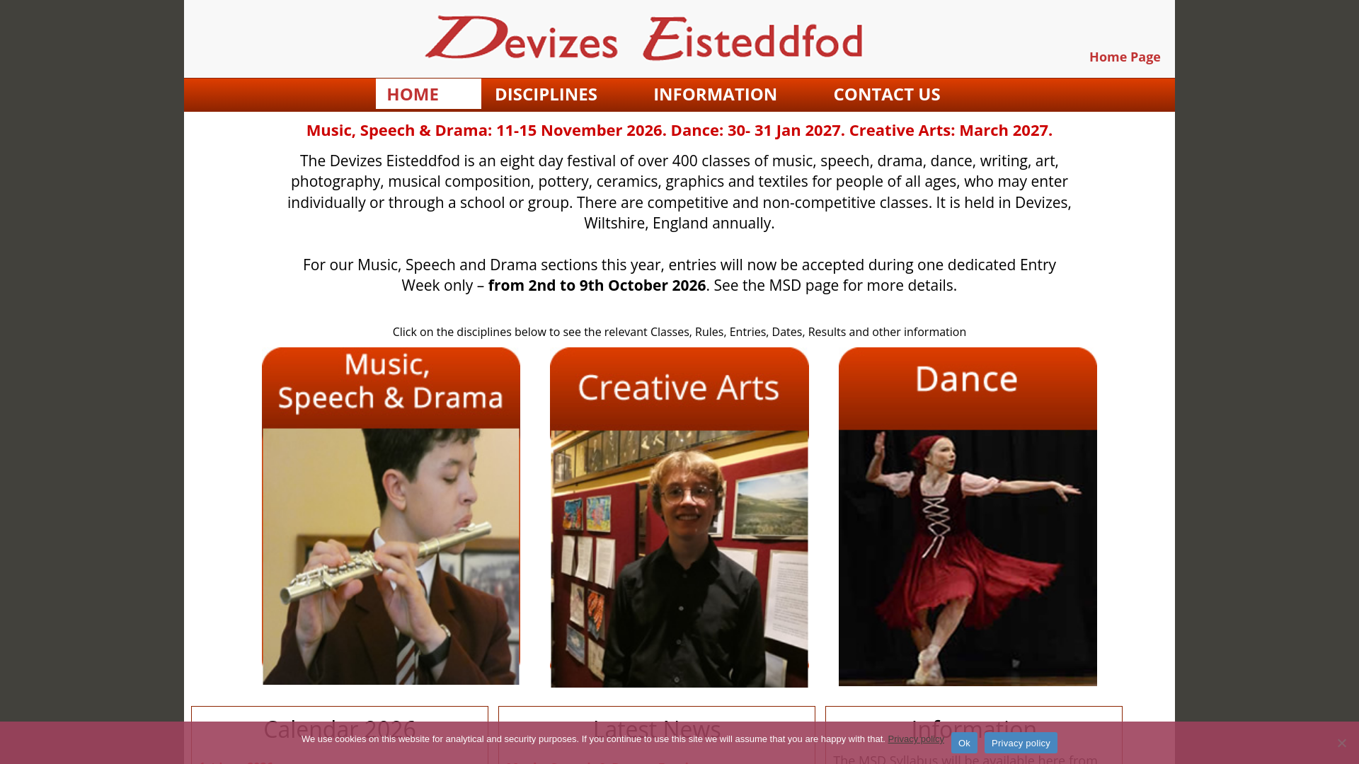 Website screenshot
