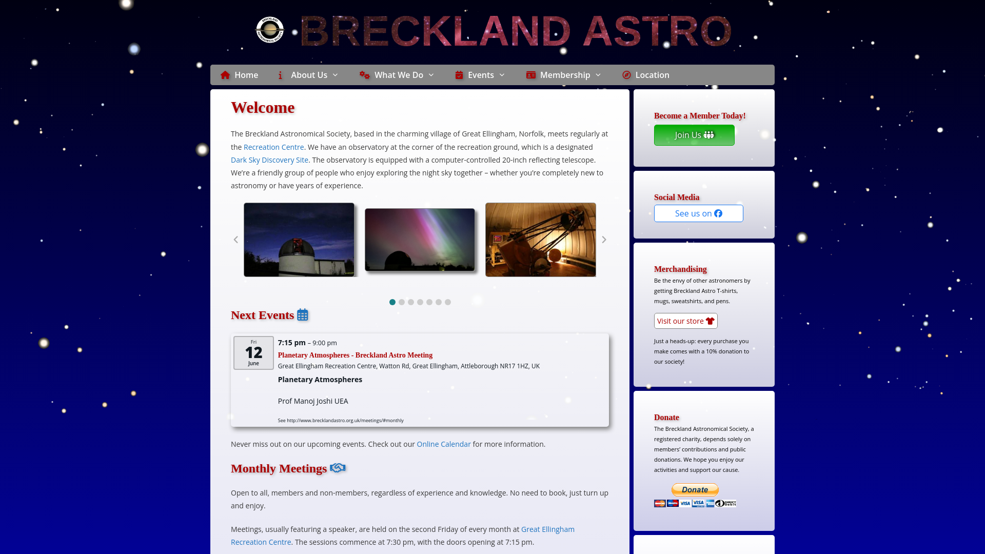 Website screenshot