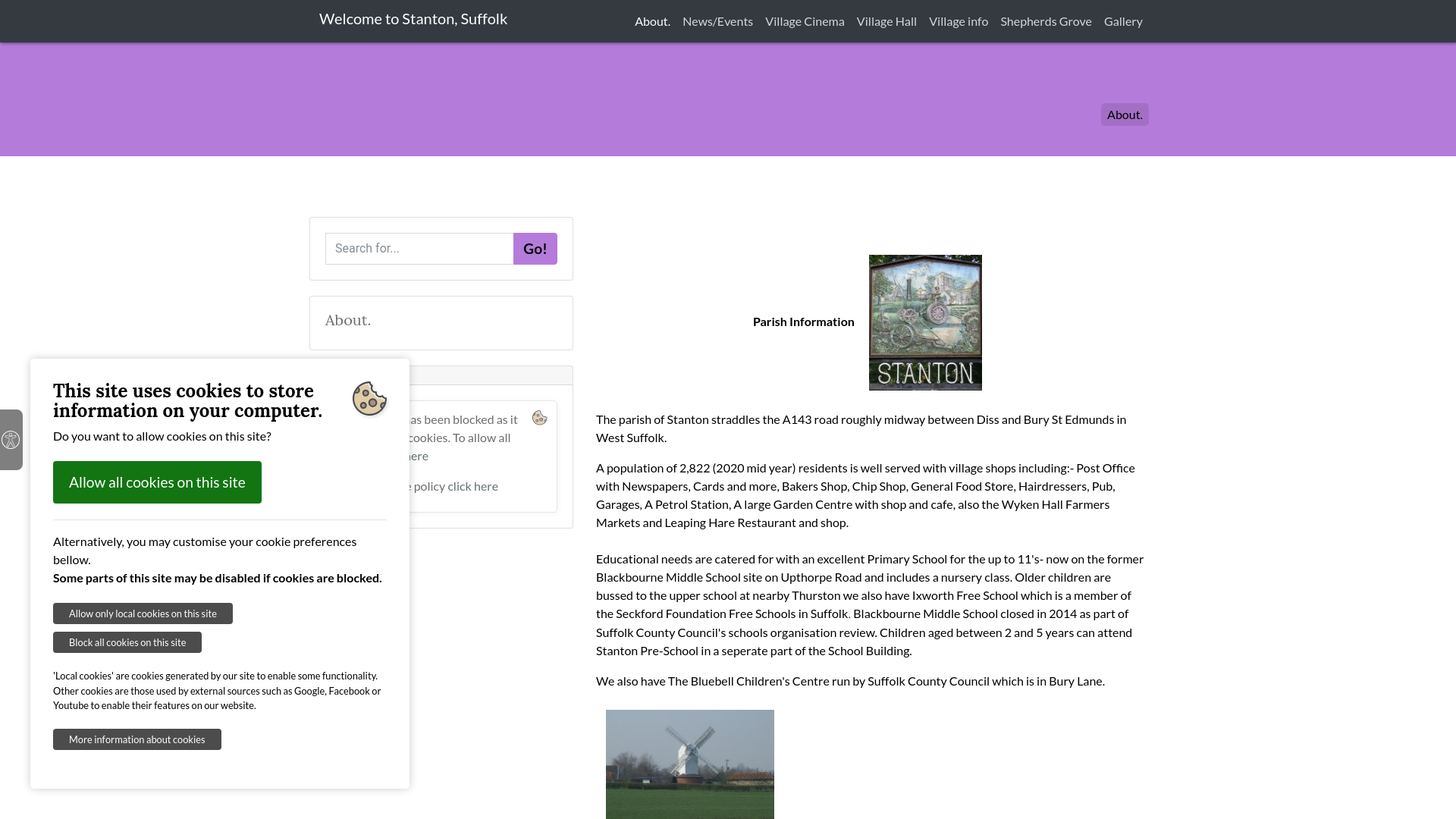 Website screenshot