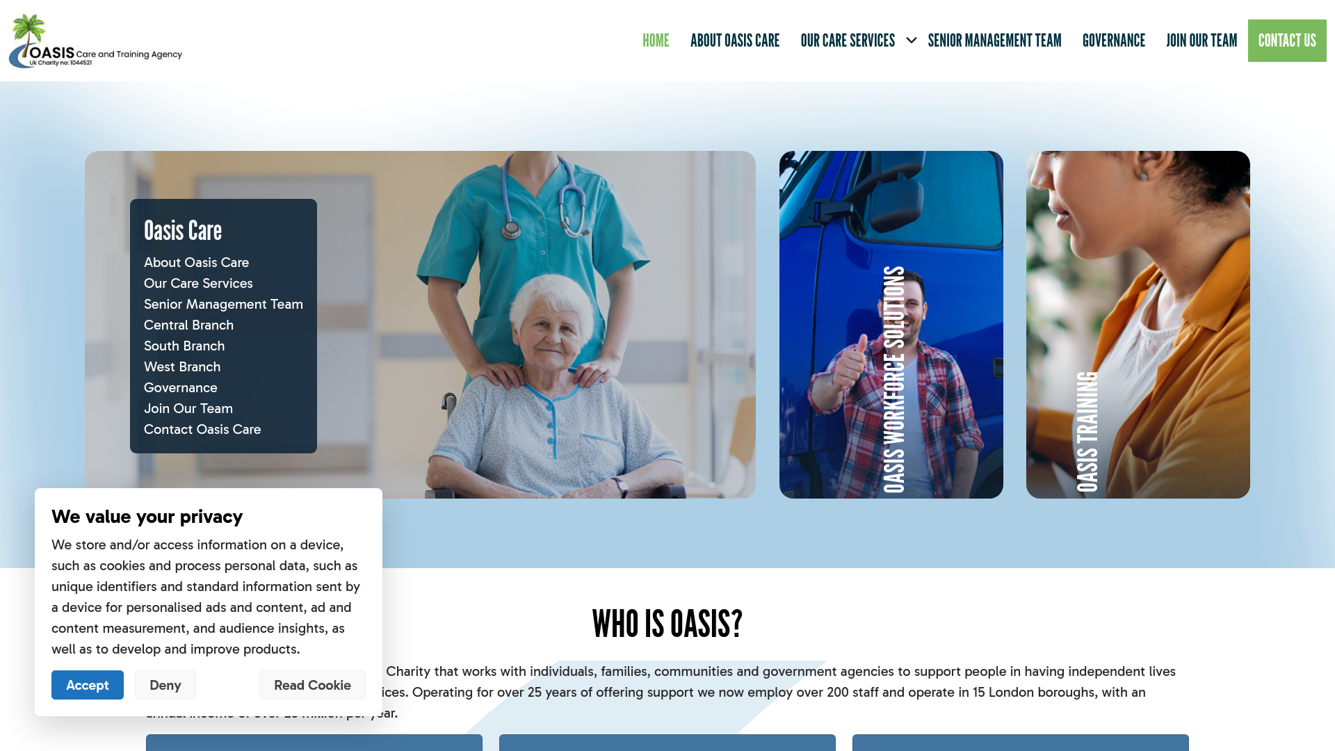 Website screenshot