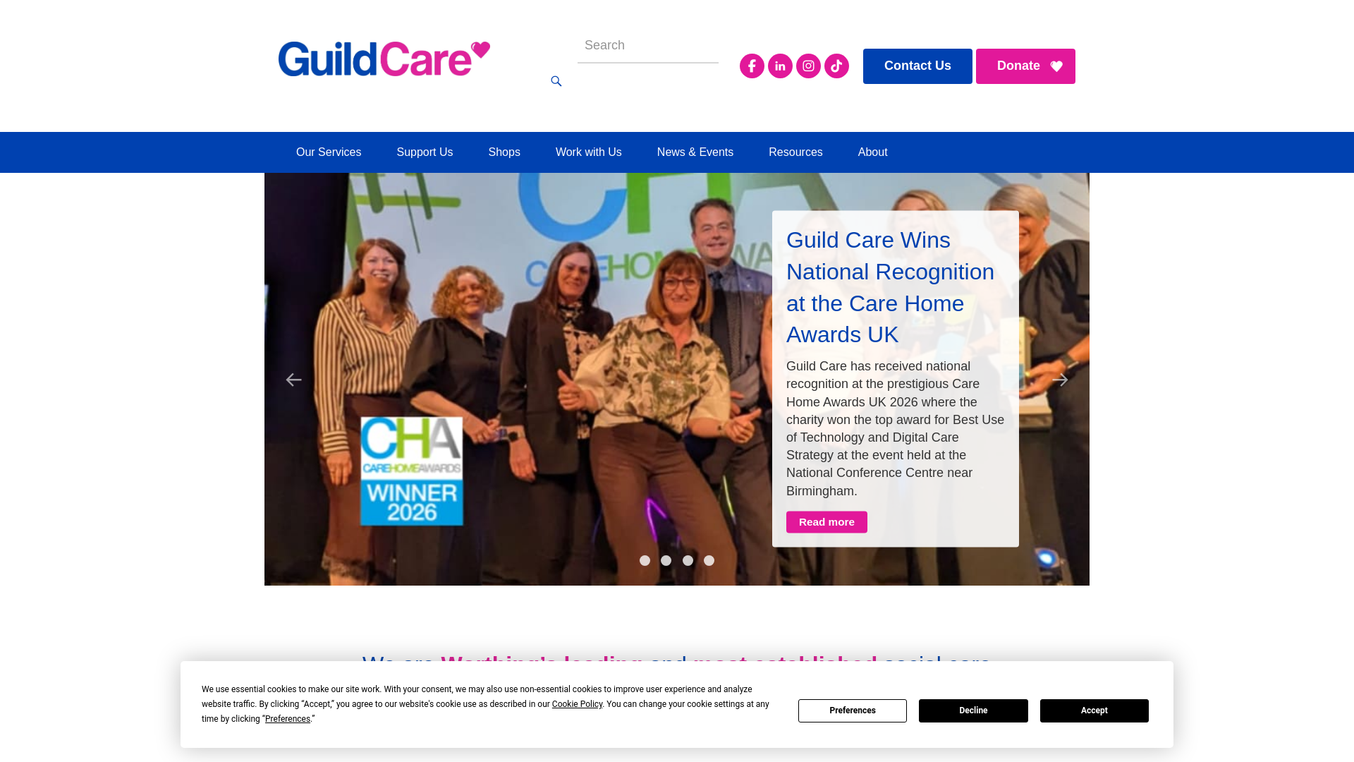 Website screenshot
