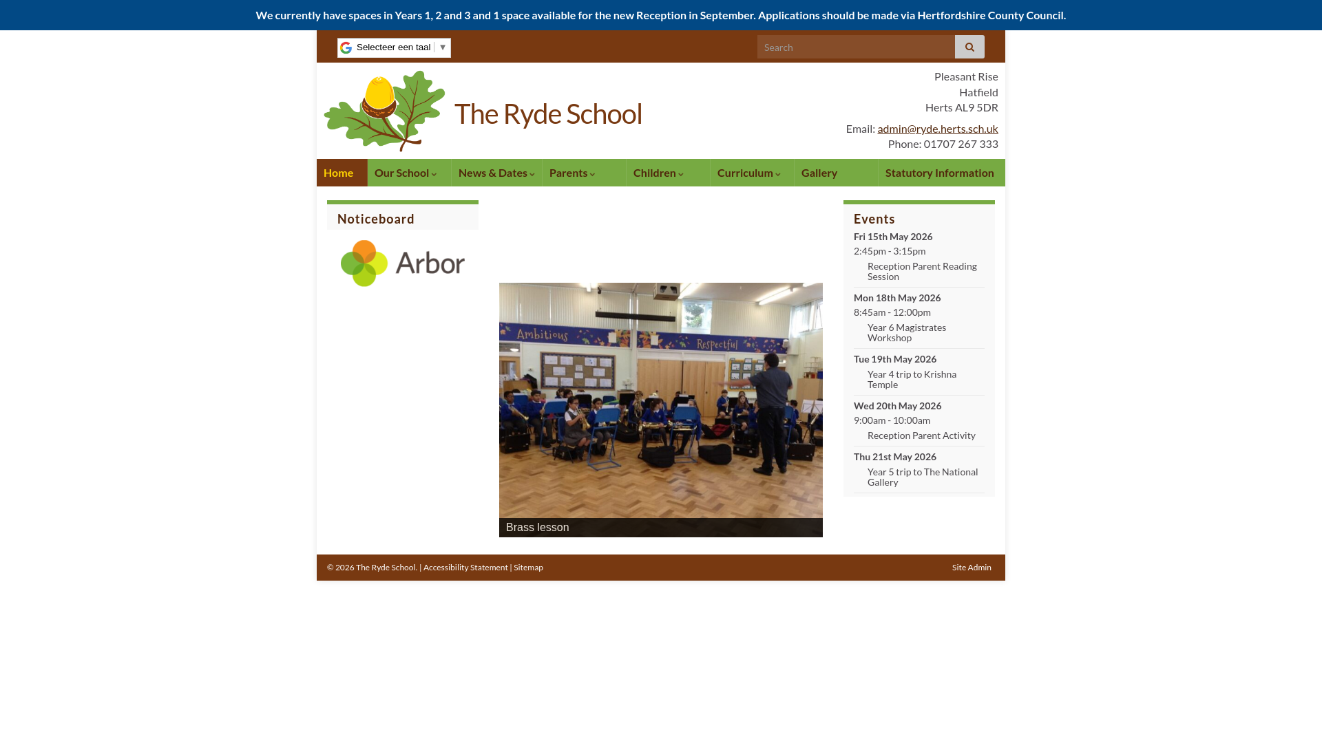 Website screenshot
