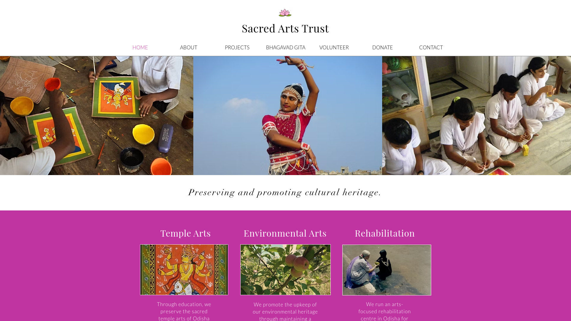 Website screenshot