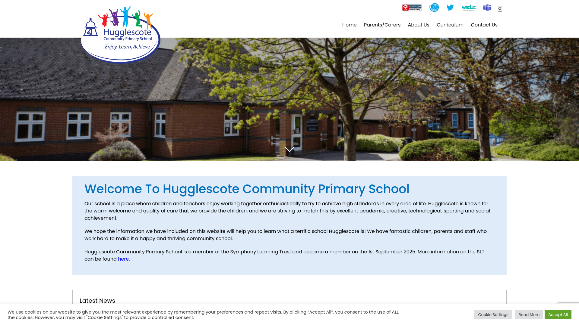 Website screenshot