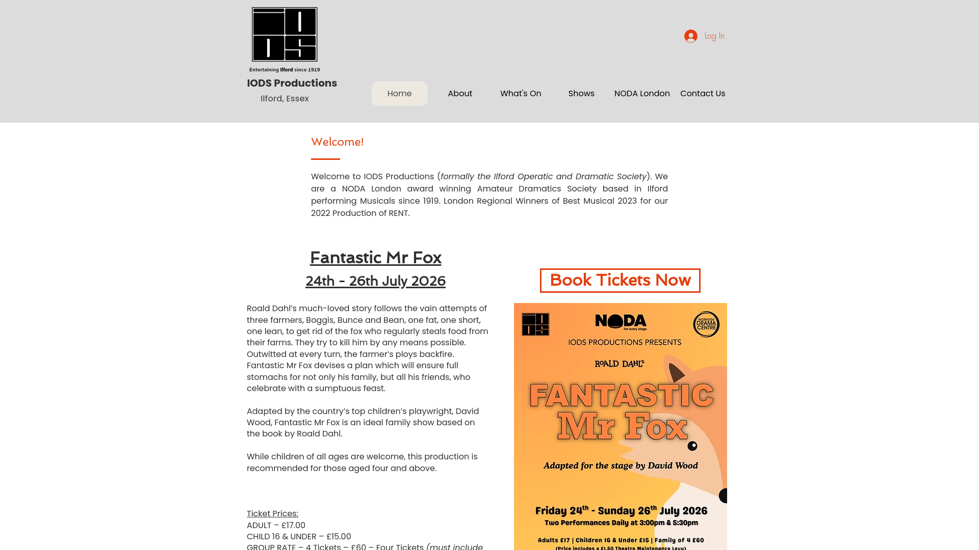 Website screenshot