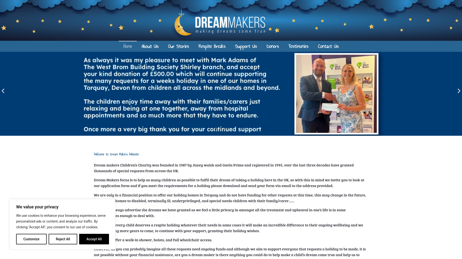 Website screenshot