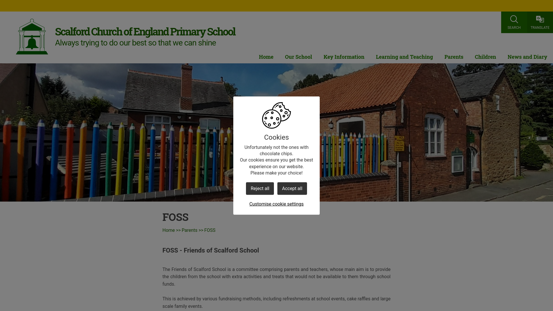 Website screenshot