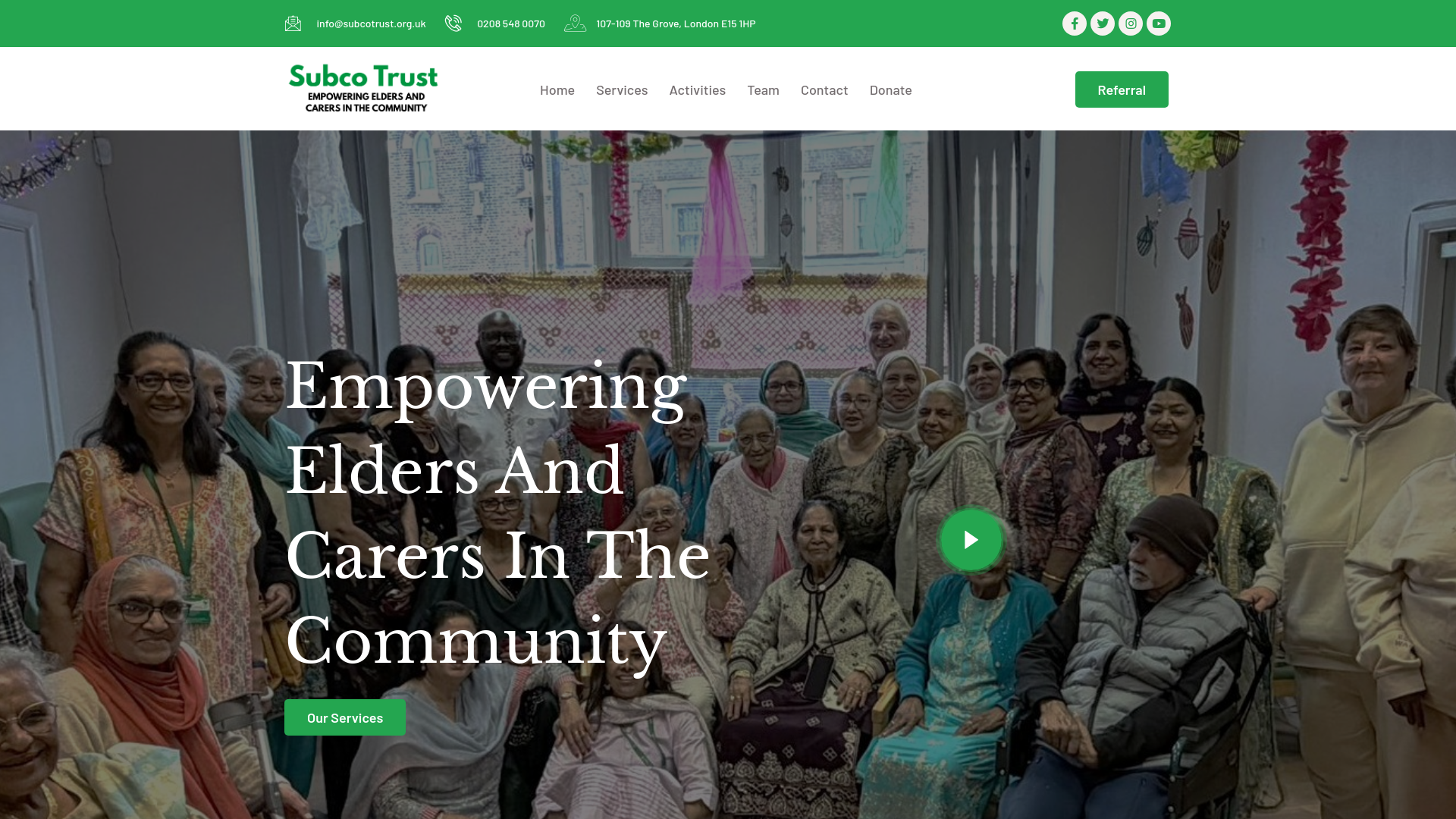 Website screenshot