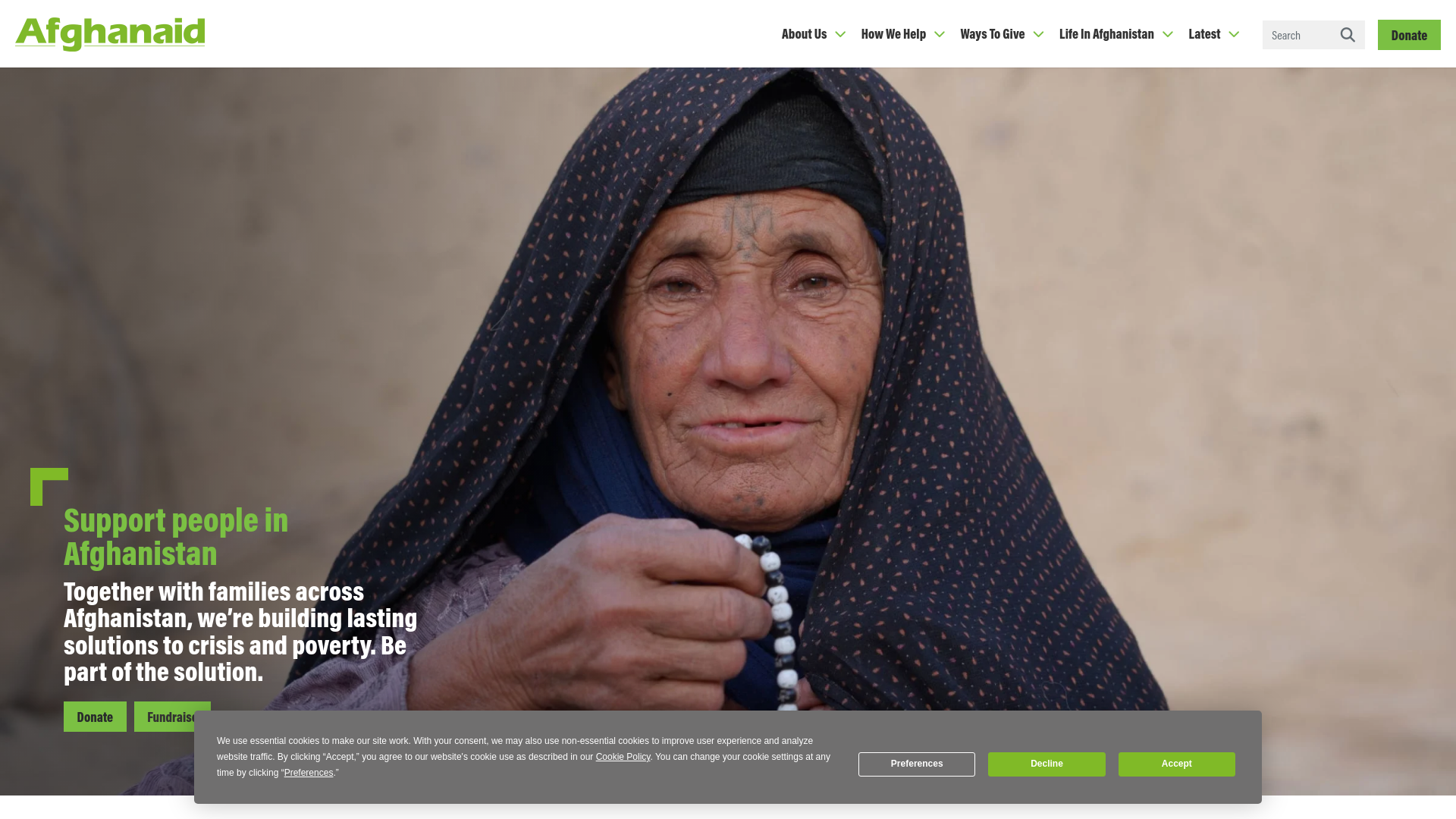 Website screenshot