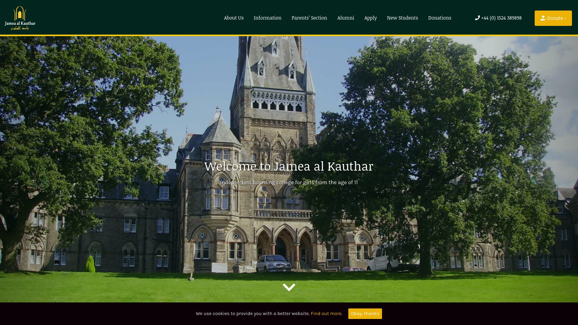 Website screenshot