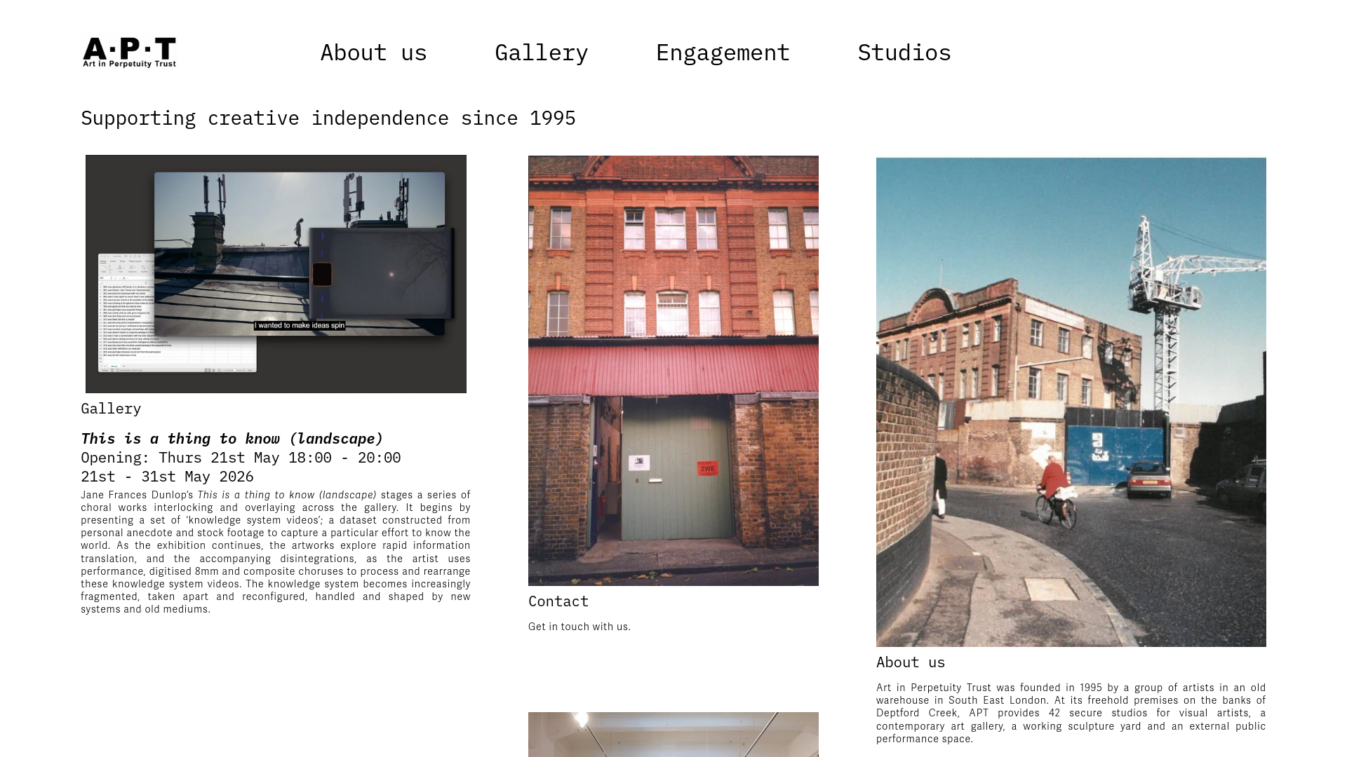 Website screenshot