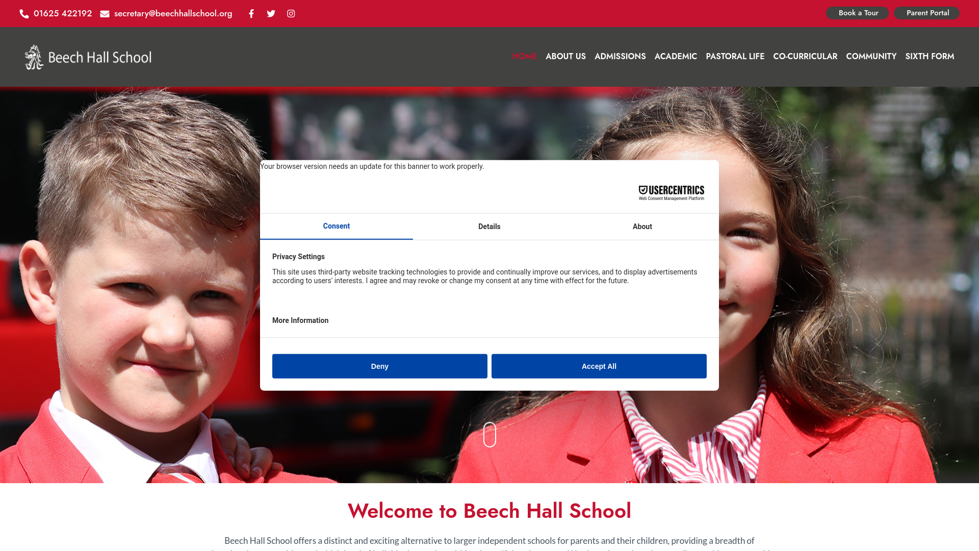 Website screenshot