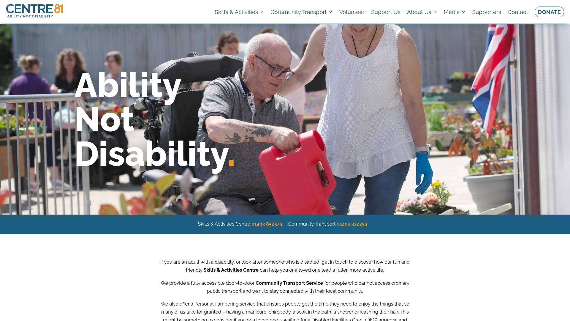 Website screenshot