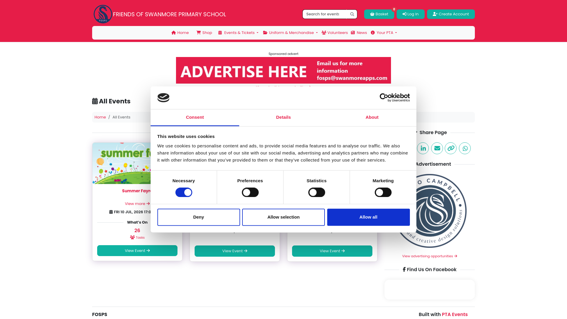Website screenshot
