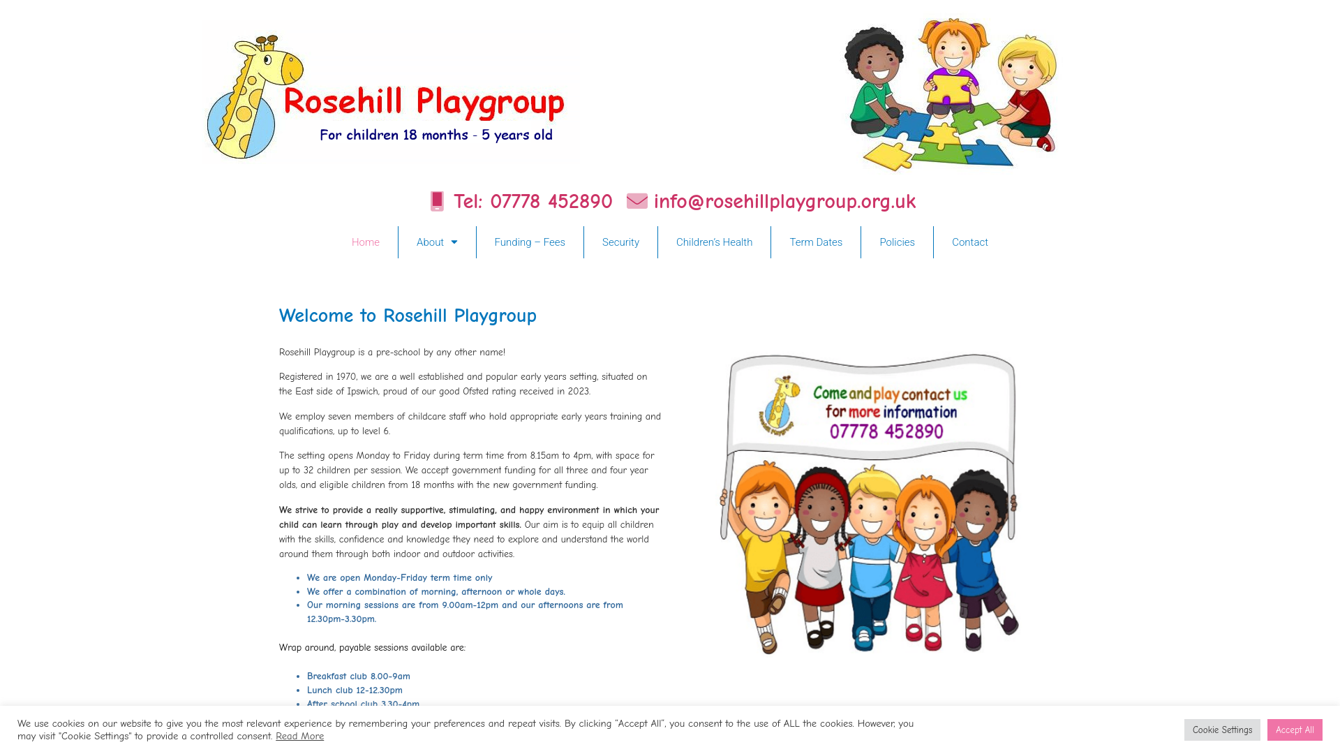 Website screenshot