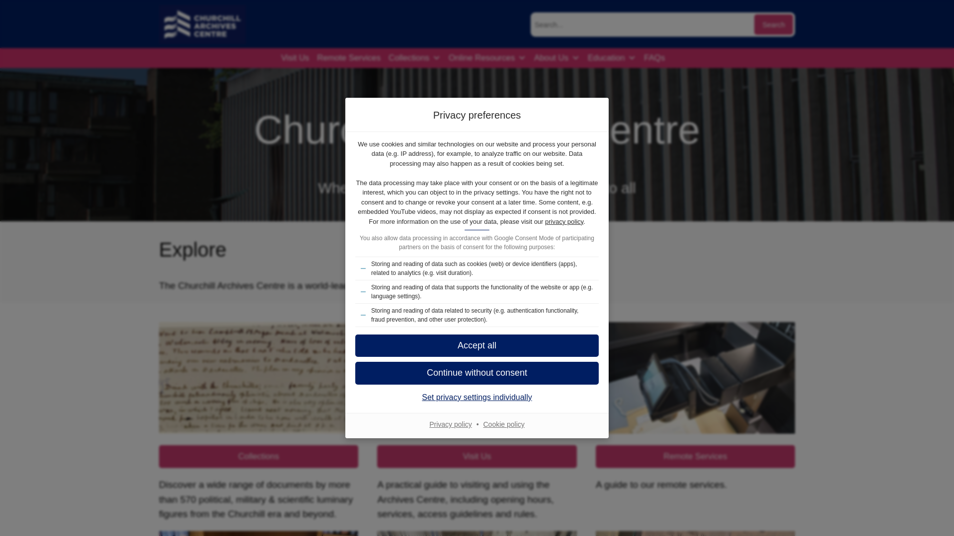 Website screenshot