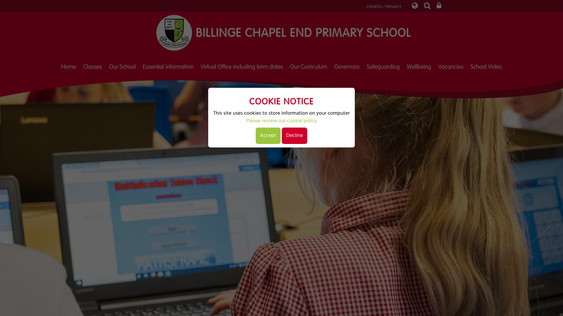 Website screenshot