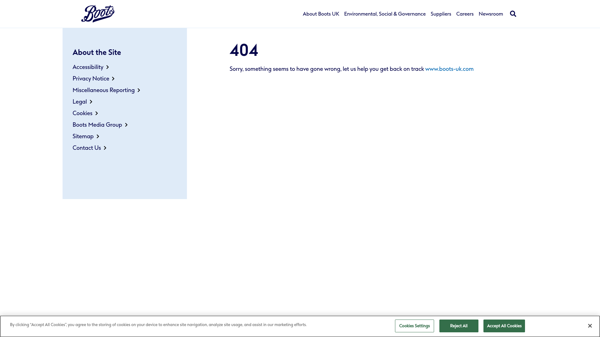 Website screenshot