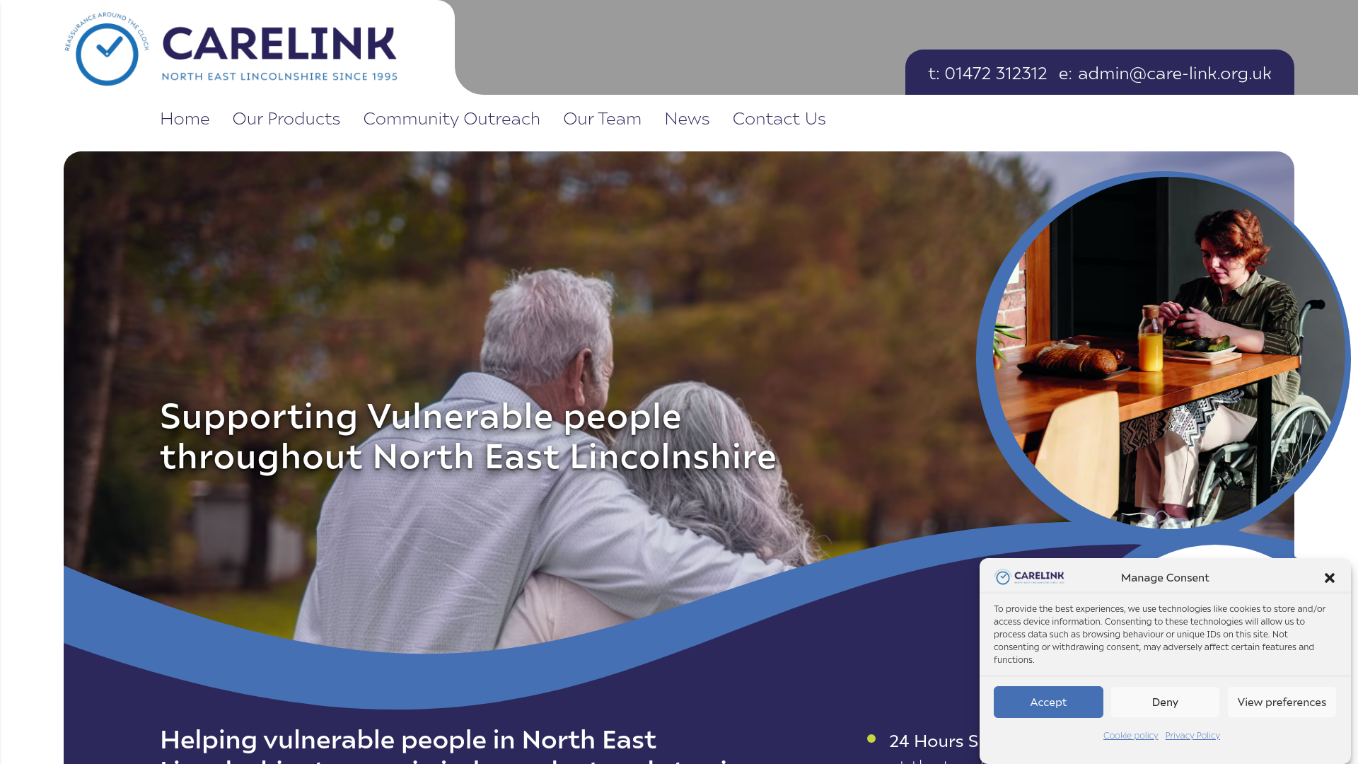 Website screenshot